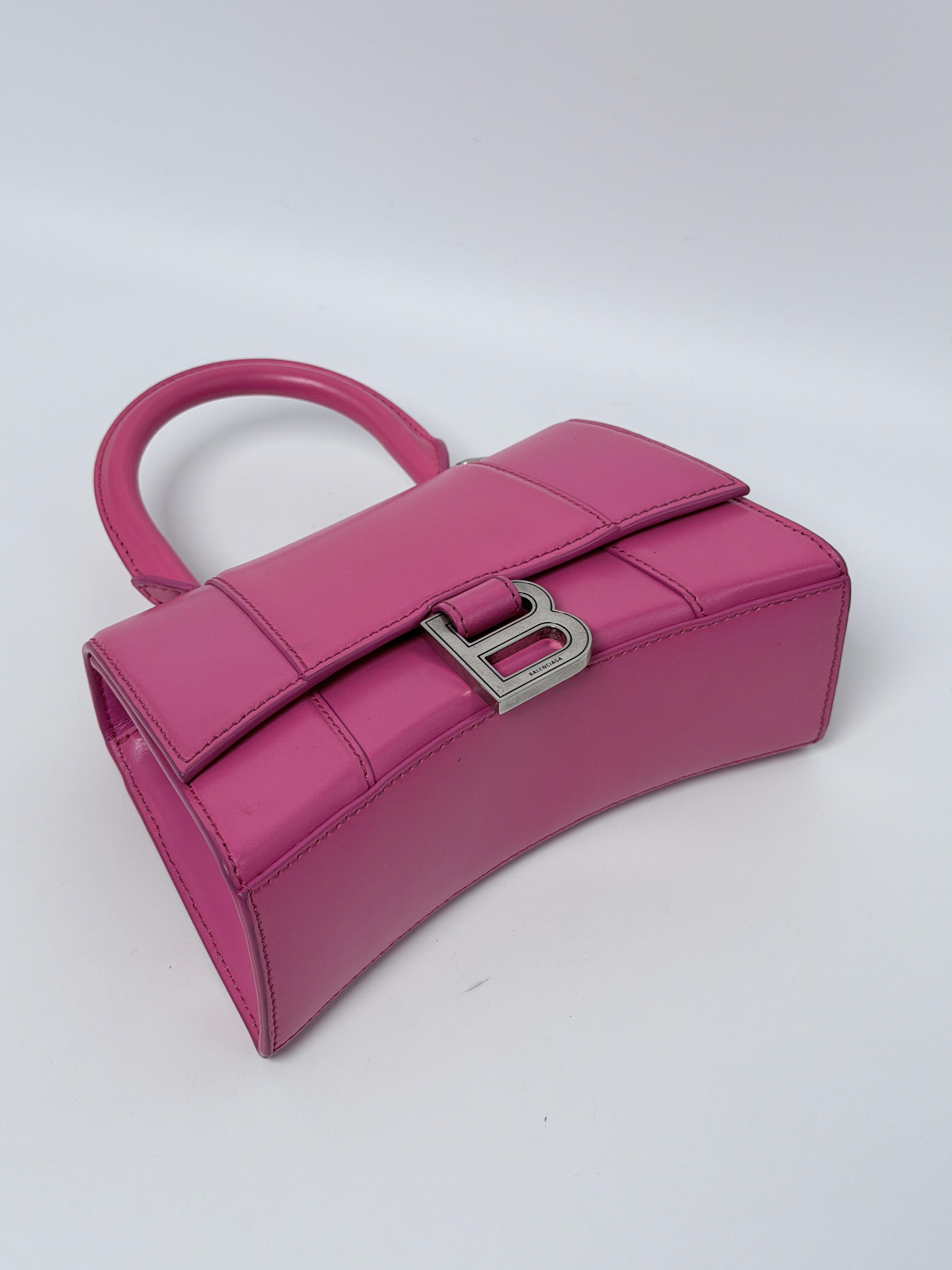 Pre-owned Balenciaga Leather Crossbody Bags Hourglass Mini Top Handle Crossbody Bag JD259BB