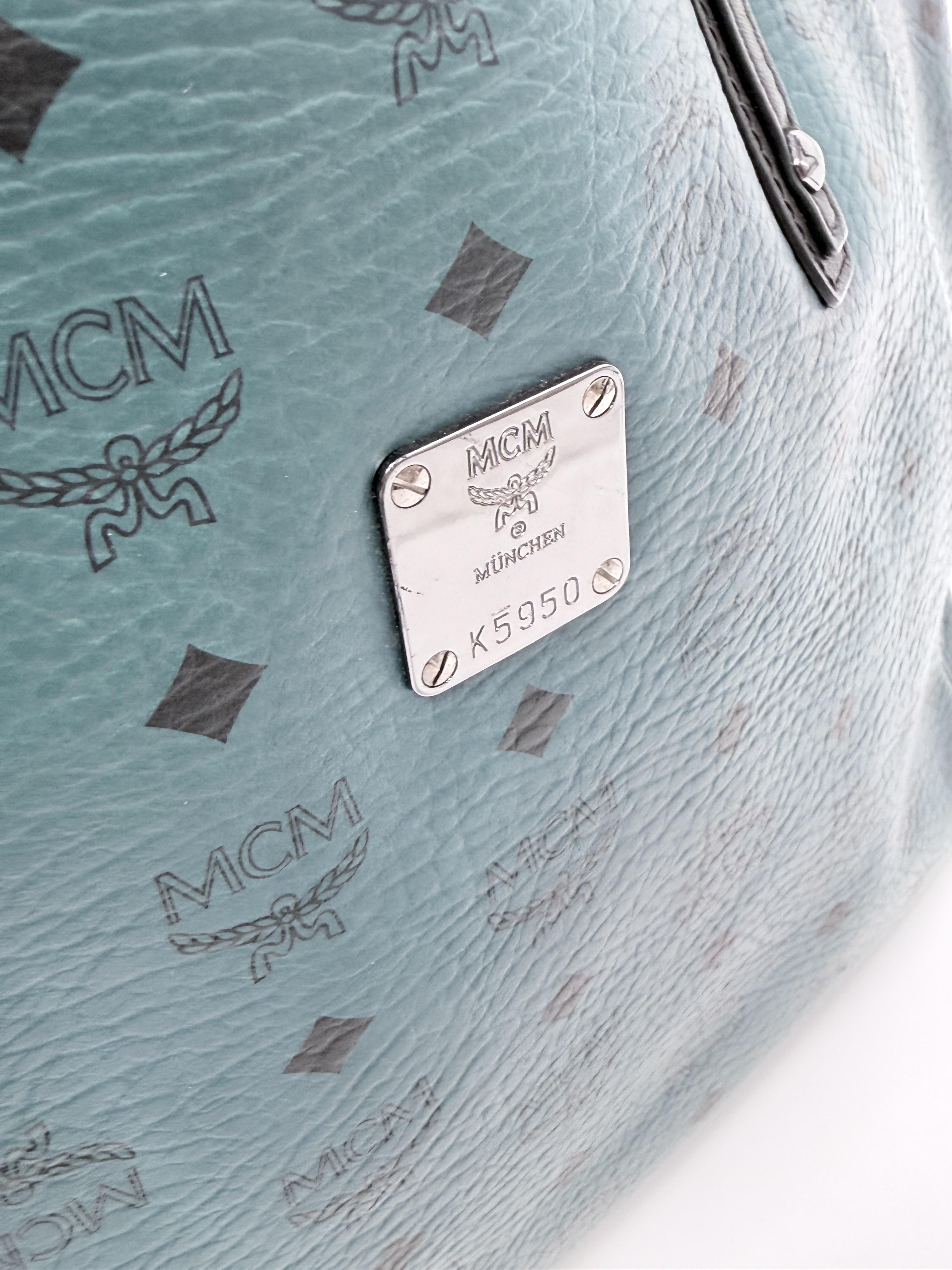 Teal Visetos Reversible Liz Shopper Tote with Pouch – JD1039MCM