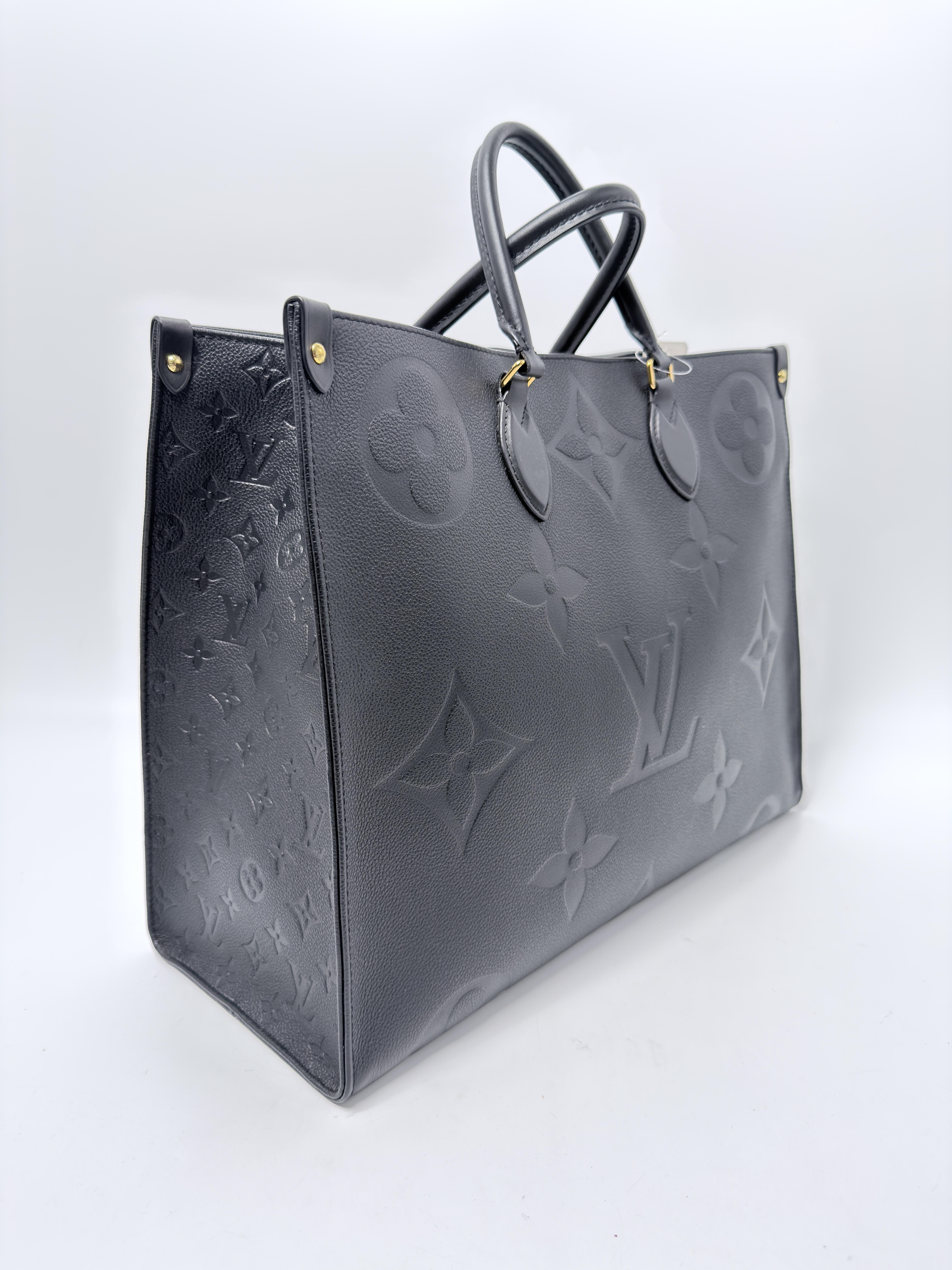 OnTheGo GM Empreinte Black Shoulder Handbag Large Tote Bag ZS099LV