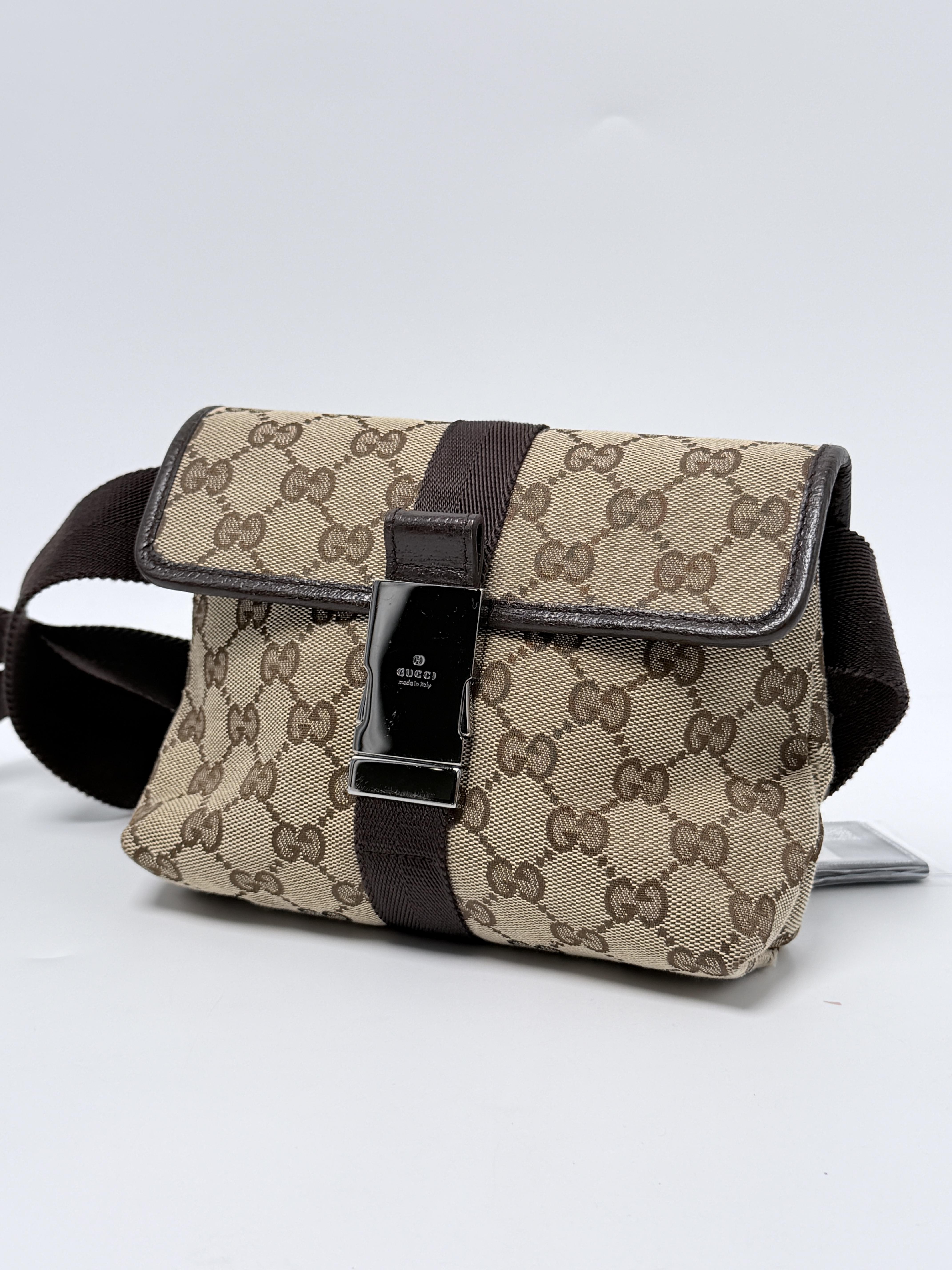 GG Belt Bag Waist Pouch Bum Bag Brown Fanny Pack Crossbody JD1366GG