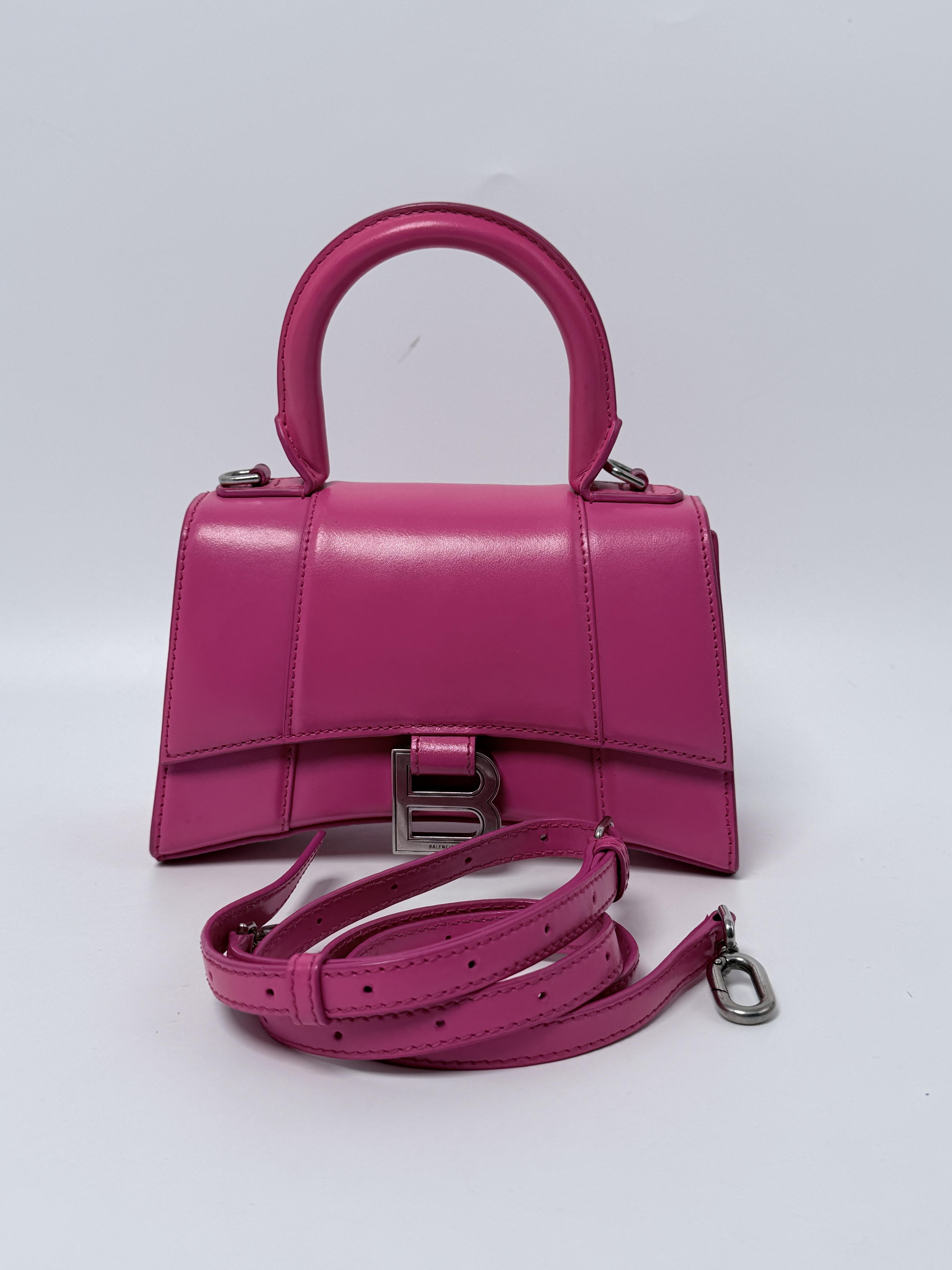 Pre-owned Balenciaga Leather Crossbody Bags Hourglass Mini Top Handle Crossbody Bag JD259BB