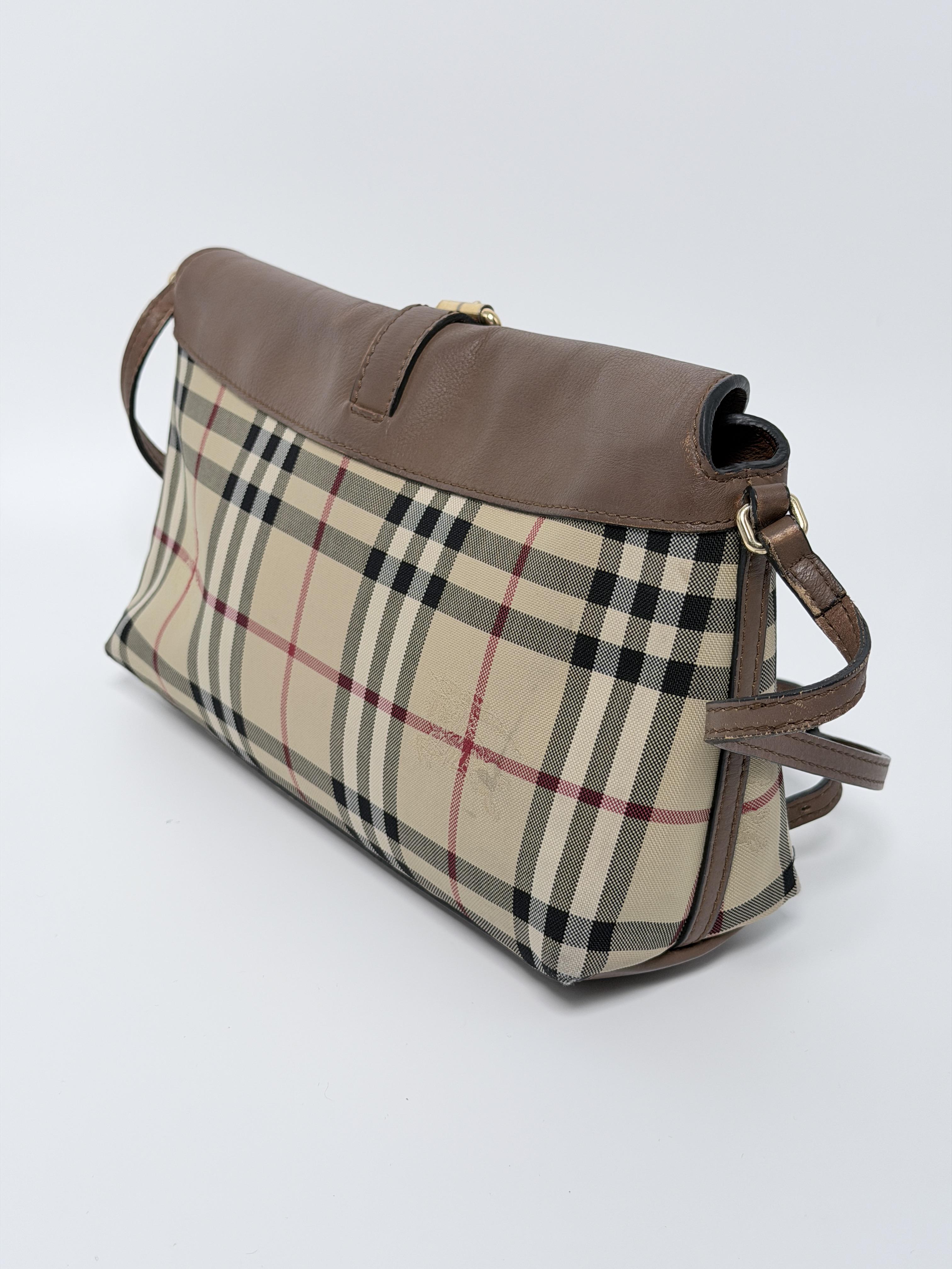 Nova Check Leather Crossbody Bag YMBR65