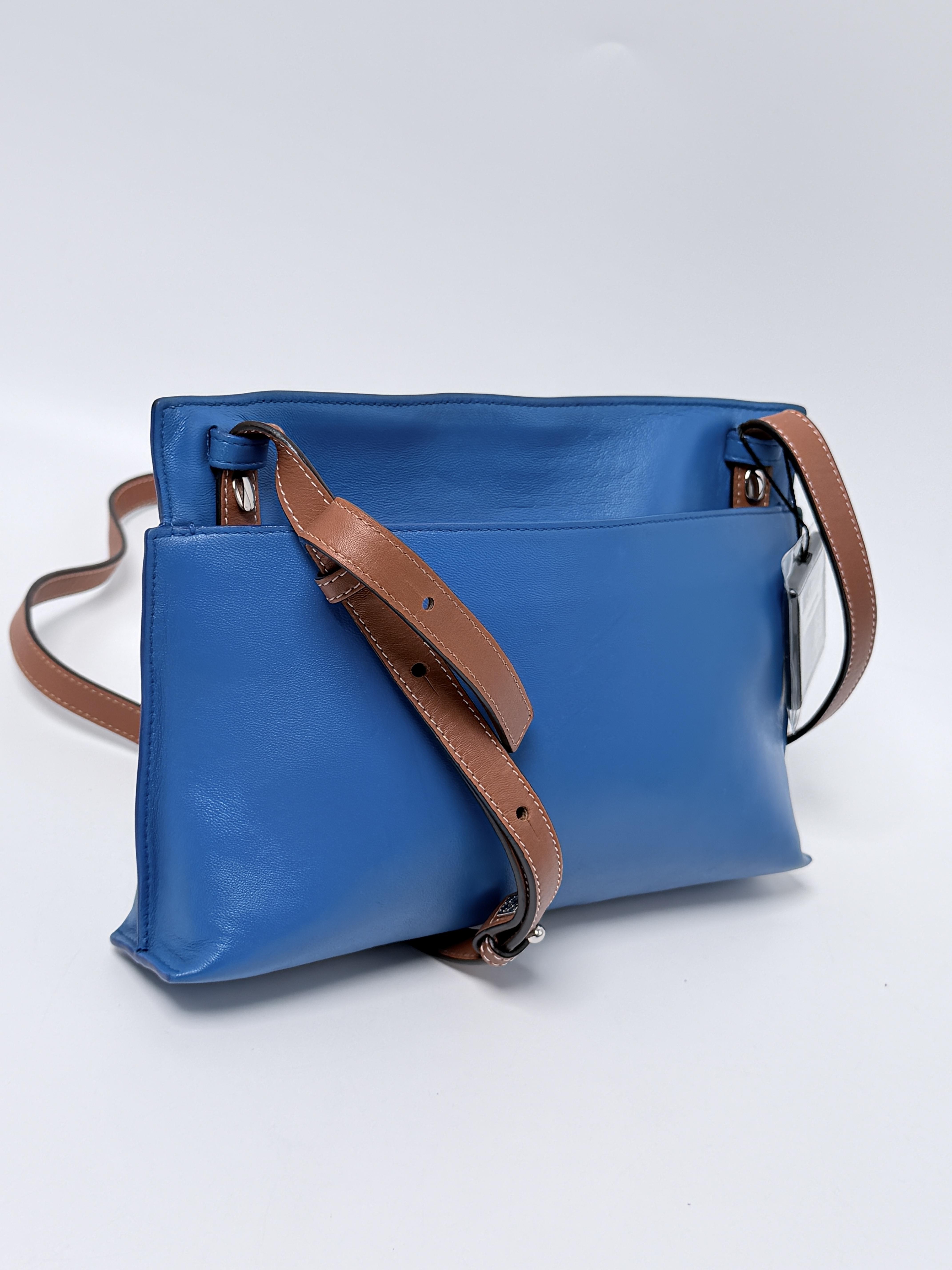 T Pouch Messenger Bag Electric Blue Carp Koi Fish Crossobody JD1464LE