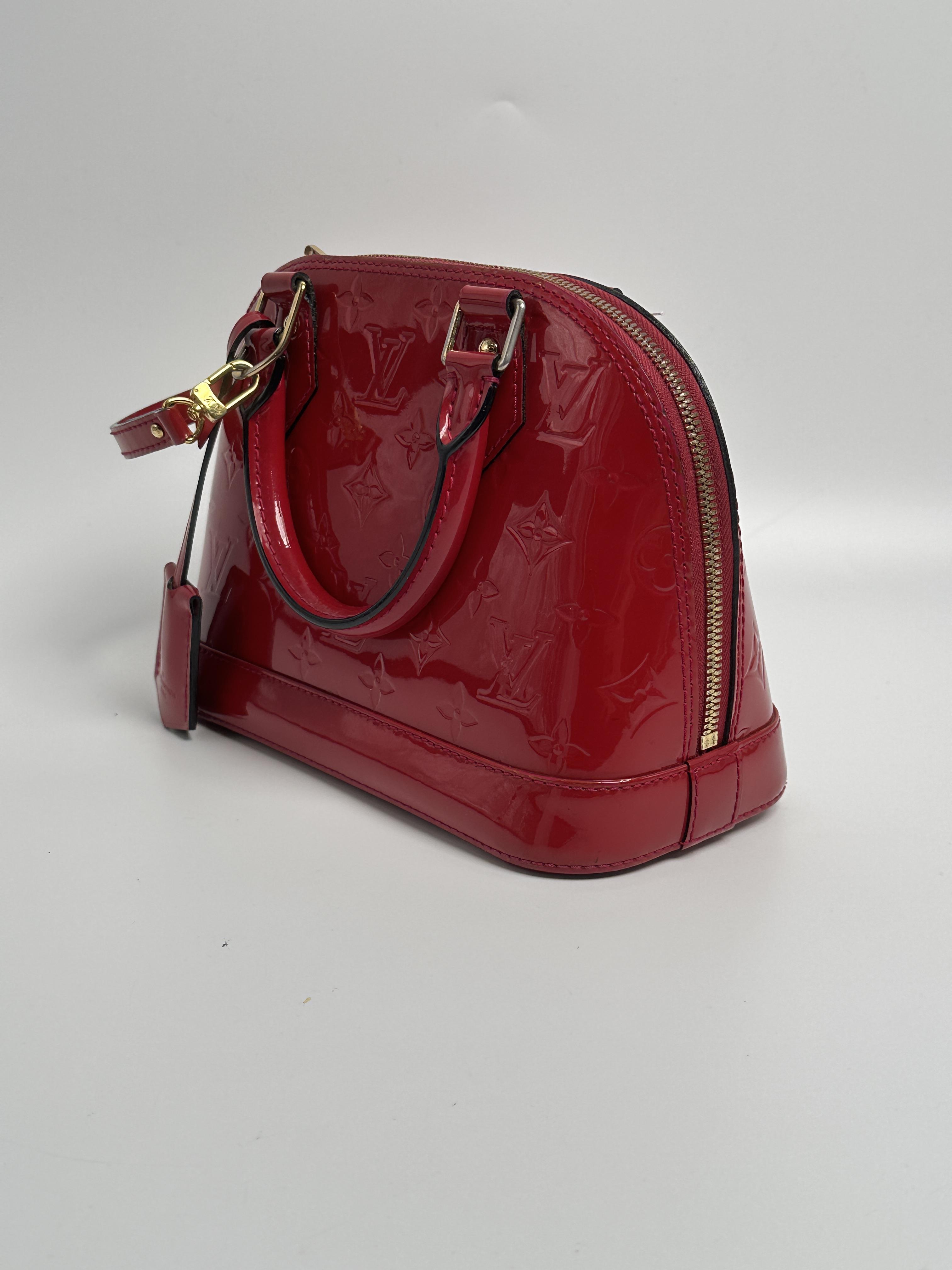 Alma BB Monogram Vernis Crossbody Bag SH377LV
