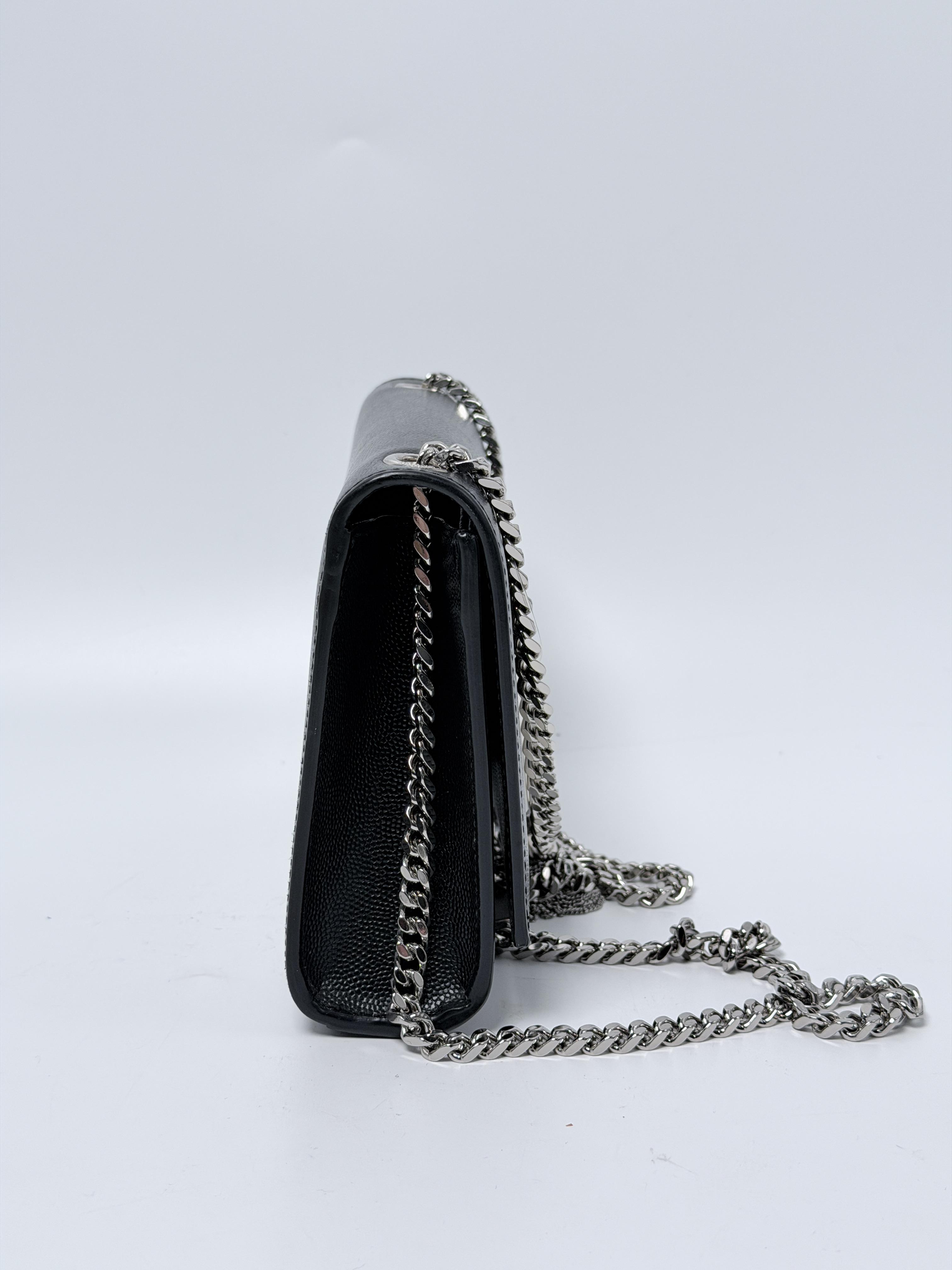 Saint Laurent Kate Small Tassel Crossbody Bag Shoulder Black Grain ZS016YS