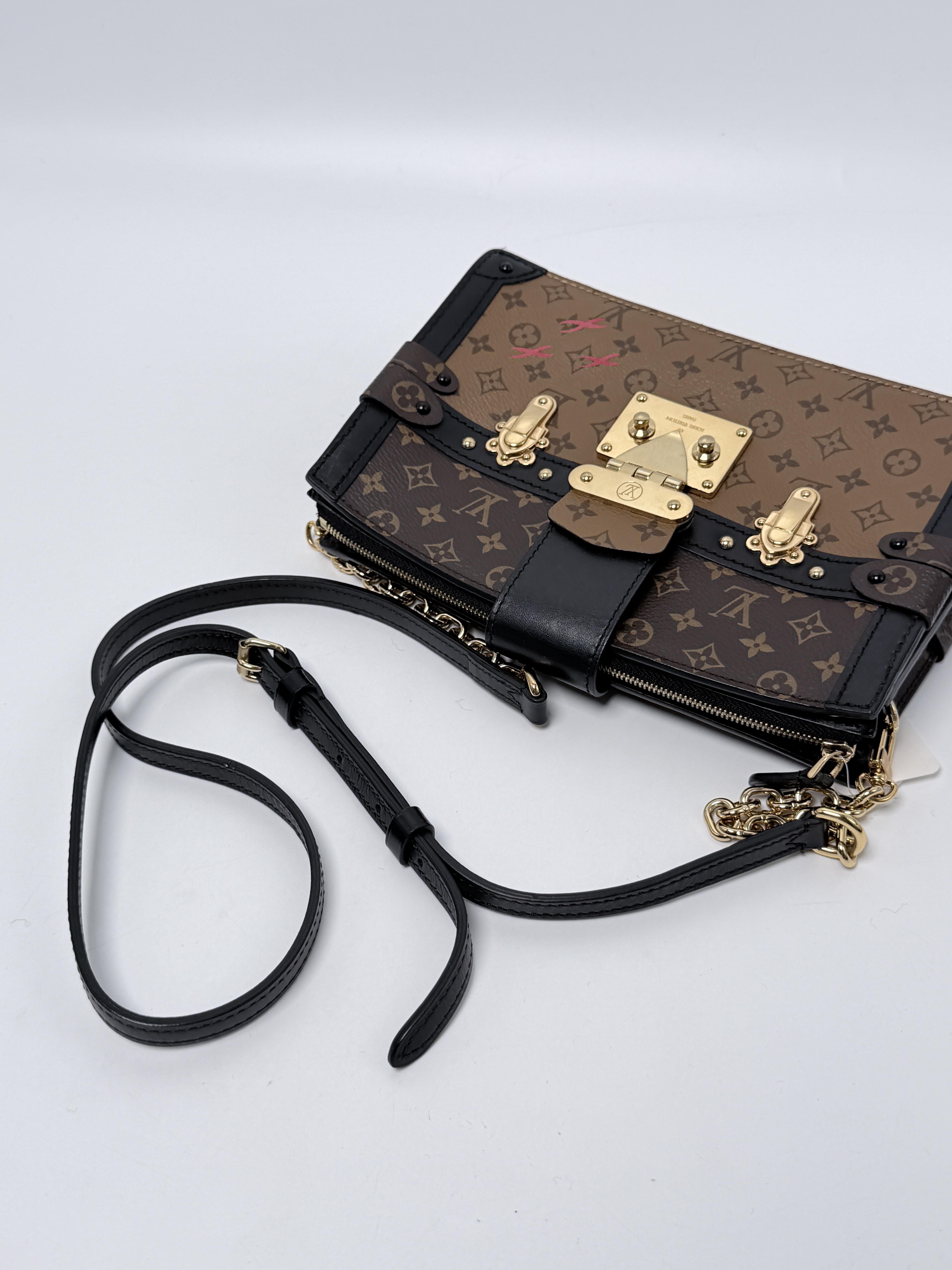 Monogram Reverse Trunk Clutch Crossbody Bag ZS110LV