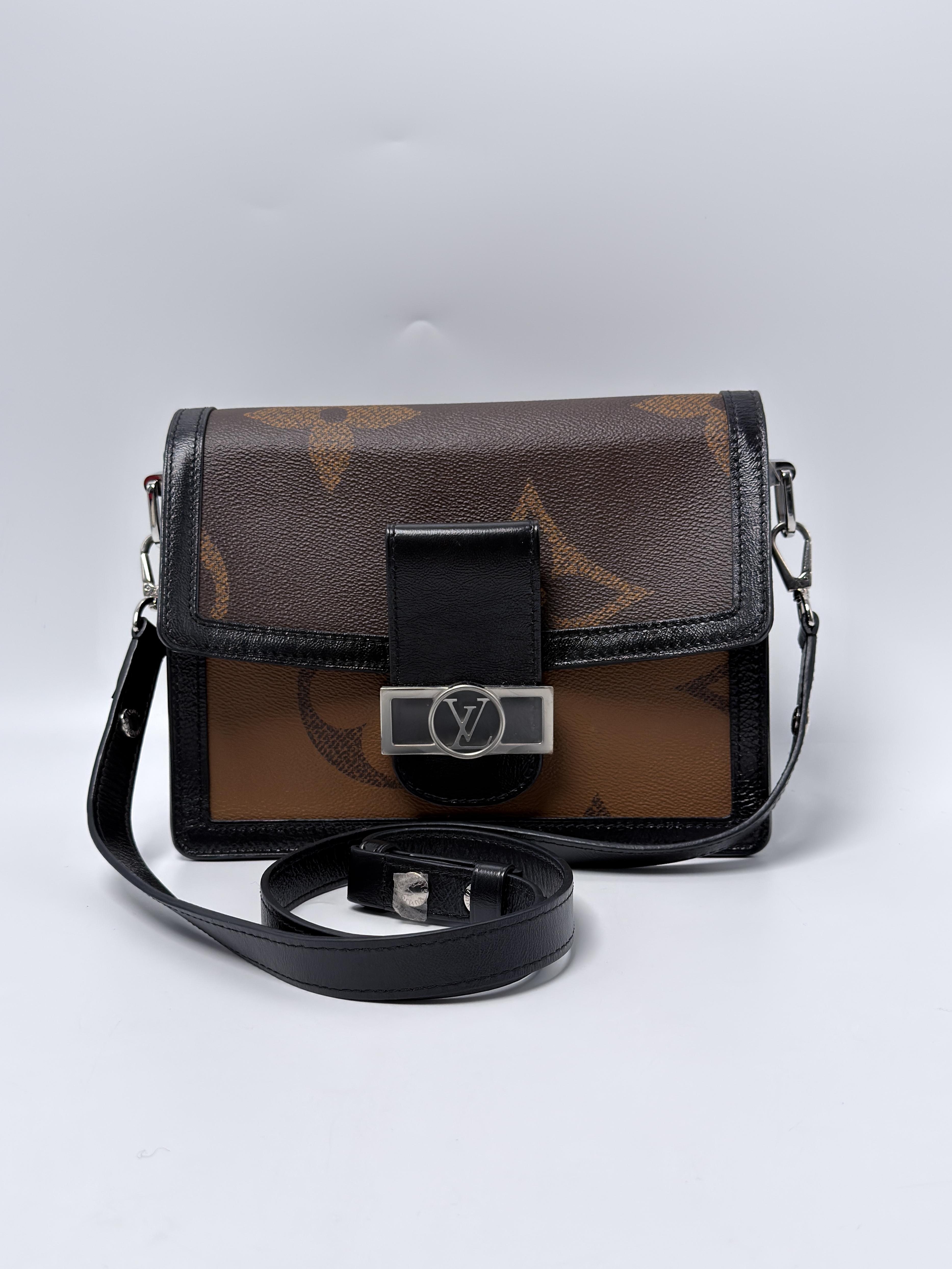 Dauphine MM Monogram Canvas Crossbody Bag Shoulder Purse ZS101LV