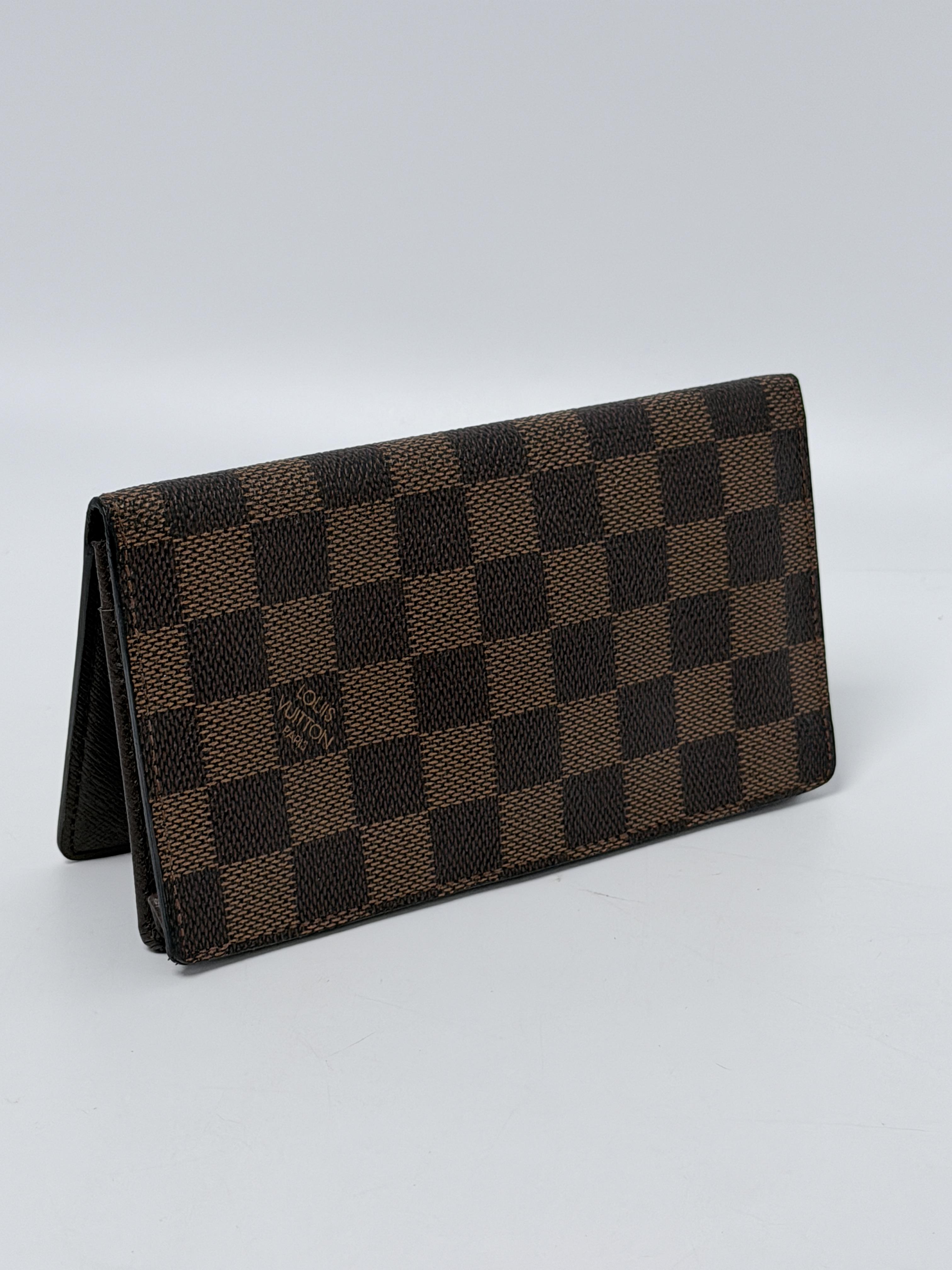 Portefeuille Long Damier Ebene Wallet Passport Organizer JA1225LV