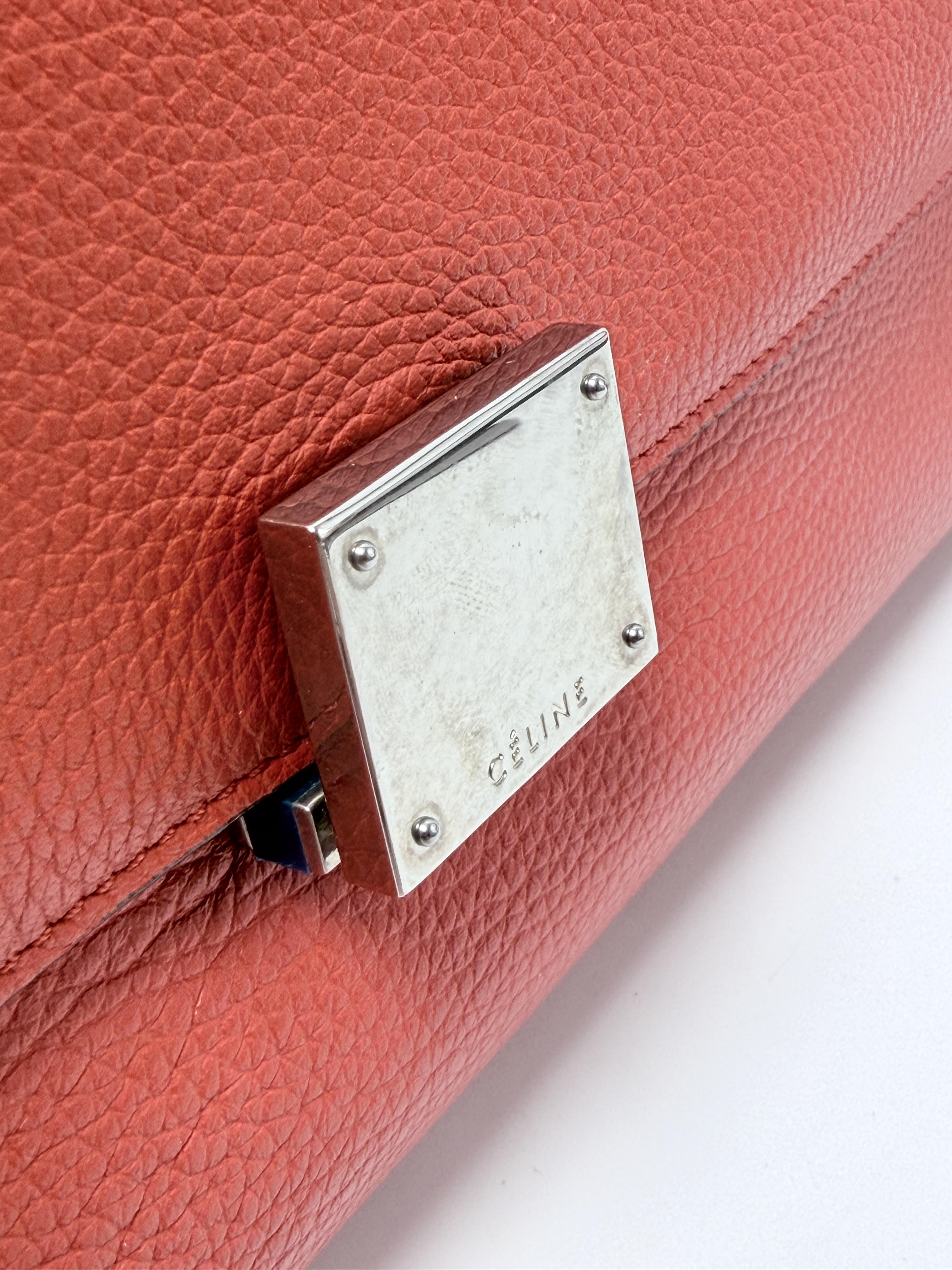 Trapeze Medium Suede Wing Bag Red Crossbody Handle Handbag JD1683CE