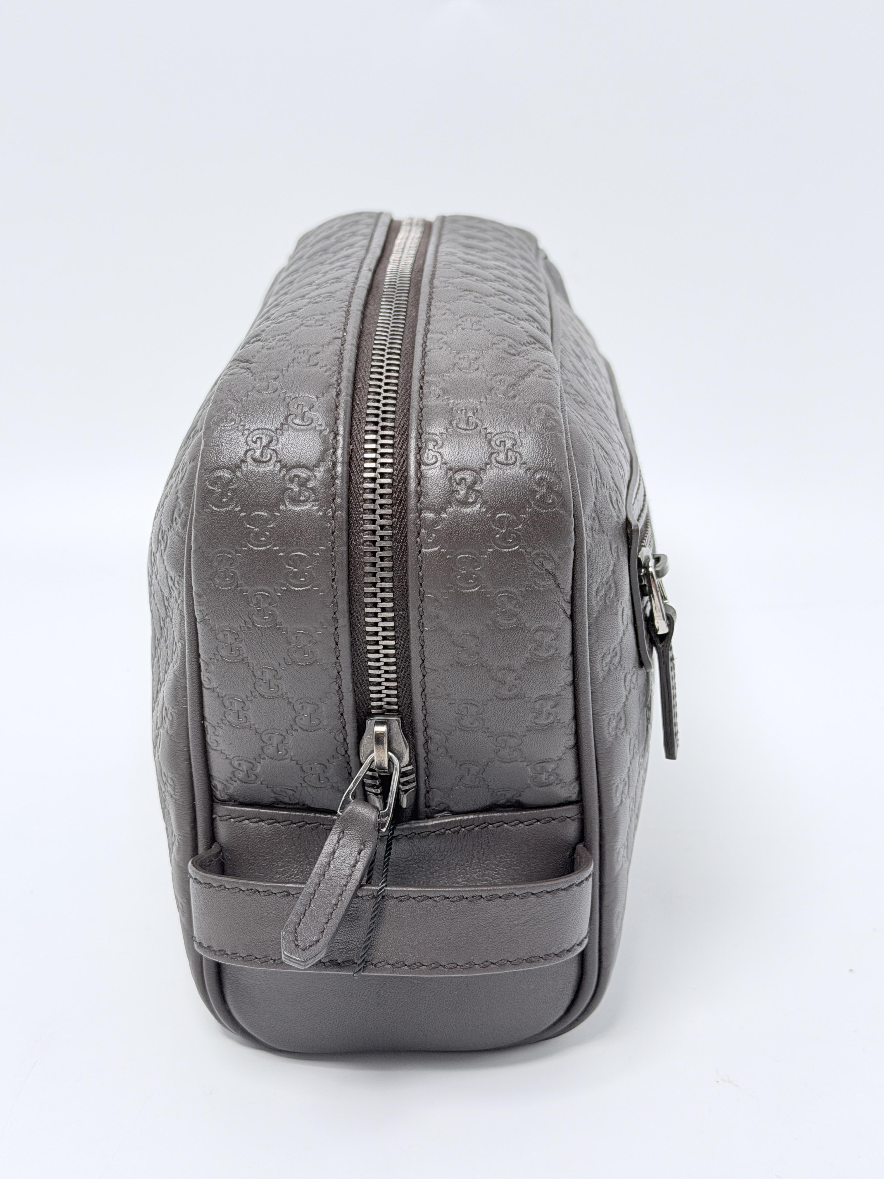 Microguccissima Cosmetic Travel Toiletry Dopp Kit Bag JD1632GG