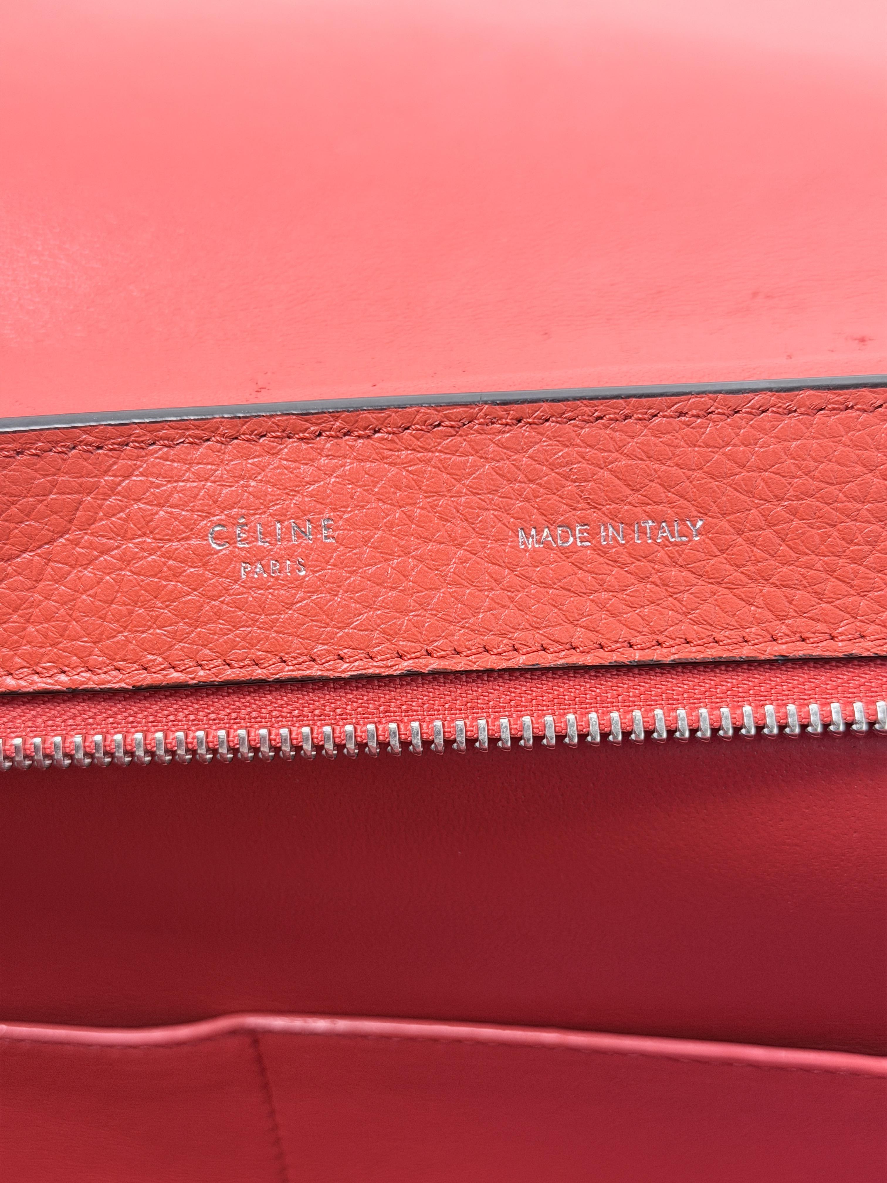 Trapeze Medium Suede Wing Bag Red Crossbody Handle Handbag JD1683CE
