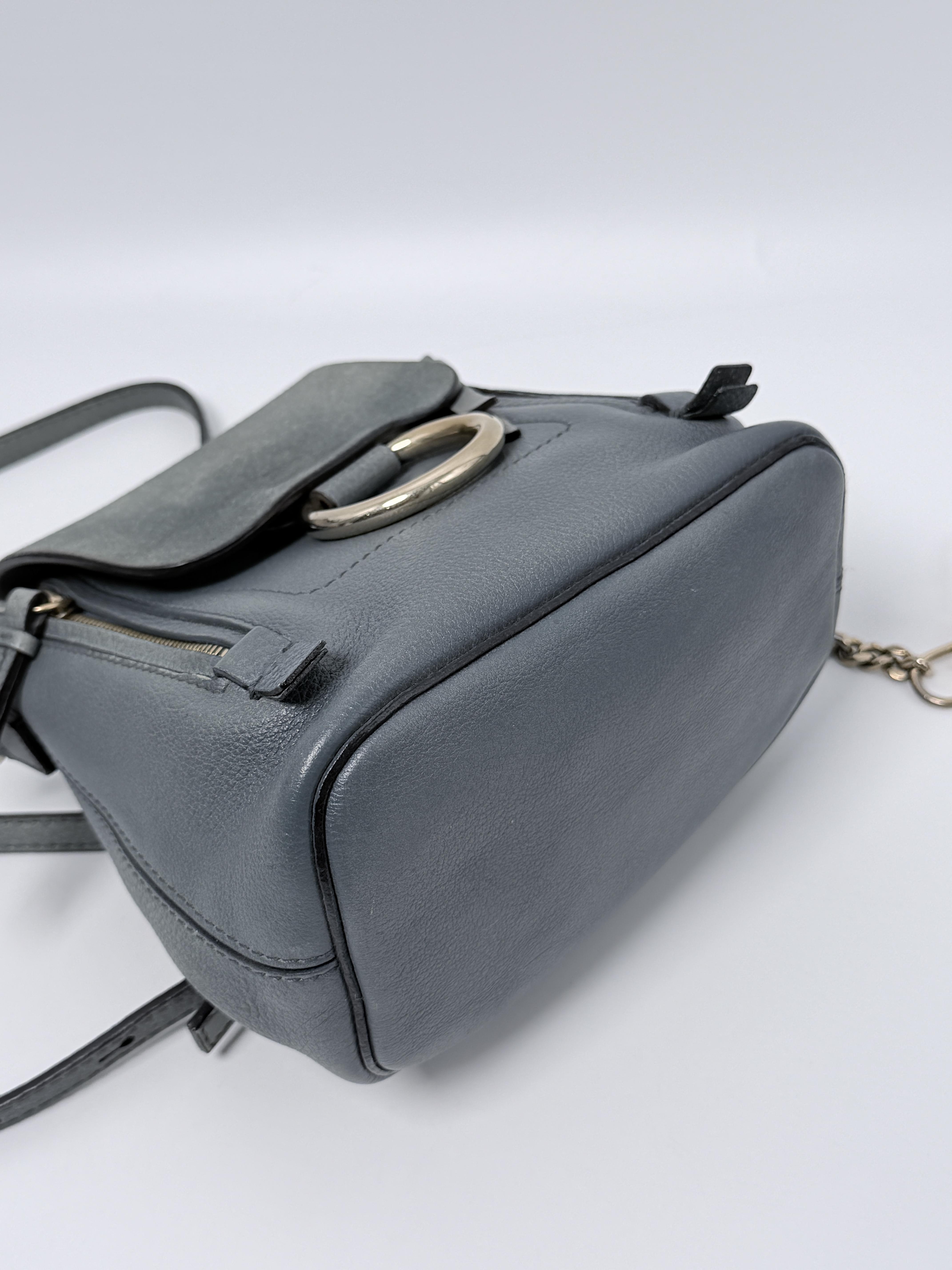 Mini Faye & Suede Convertible Backpack 2way Handbag JD846CHL