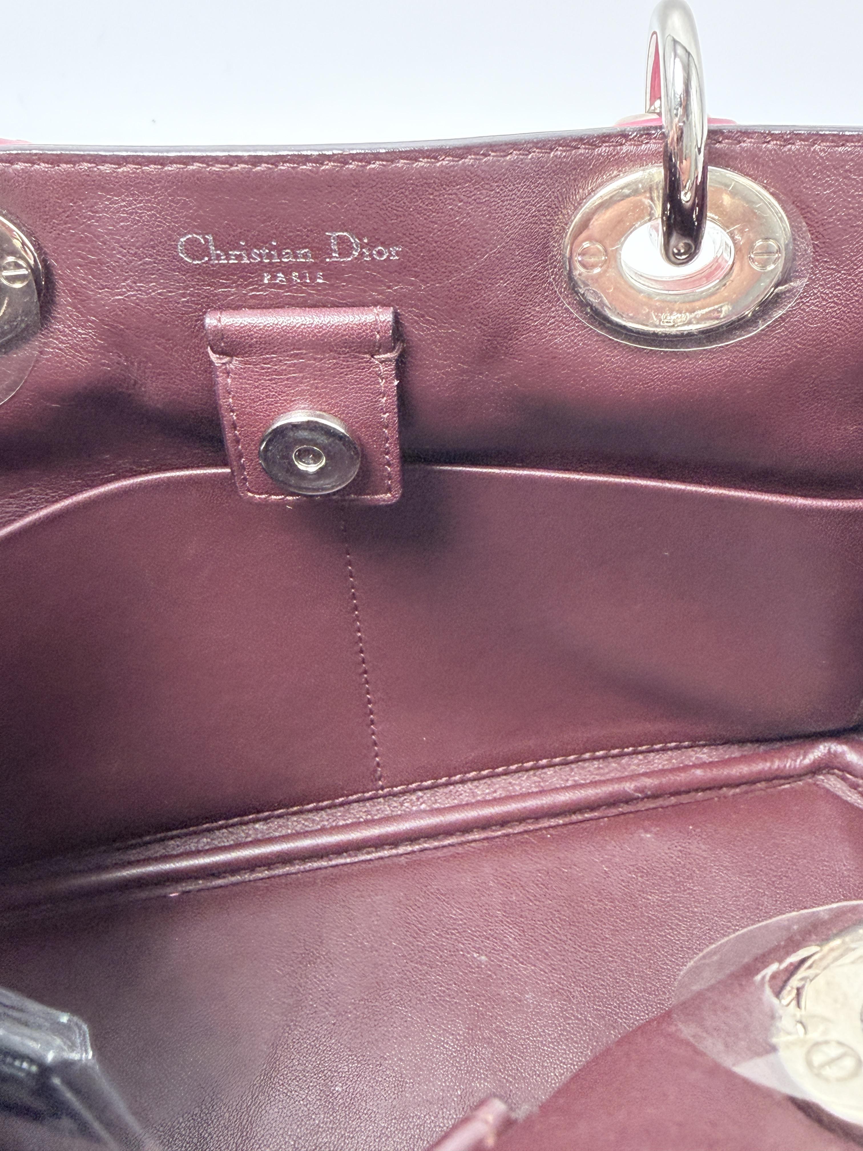 Christian Small Diorissimo Top Handle 2WAY Bag Pink JD1617DR