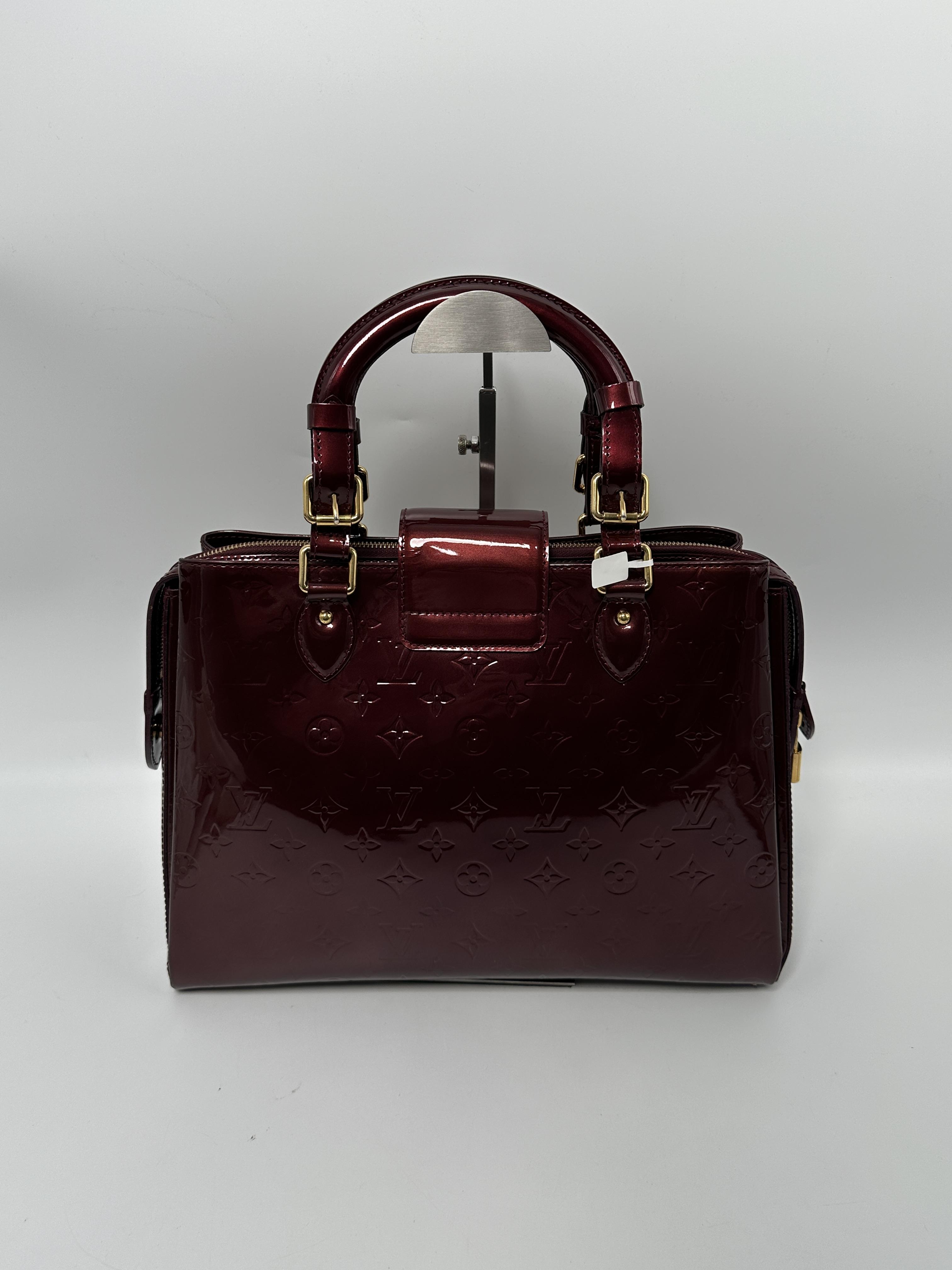 Monogram Vernis Melrose Avenue Amarante Laptop Work Handbag JA652LV