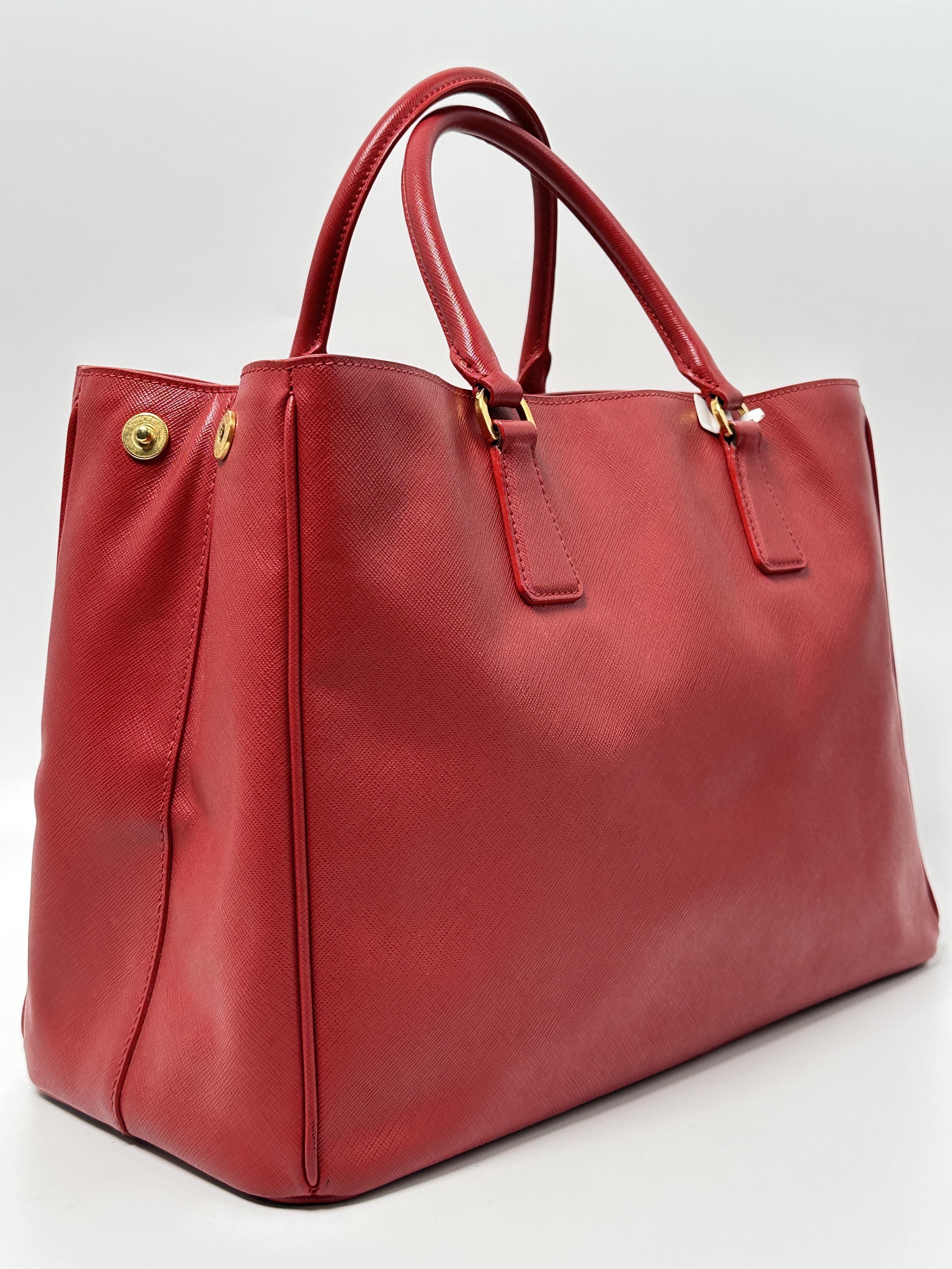 Red Tote Bag Top Handle Handbag JA923PR