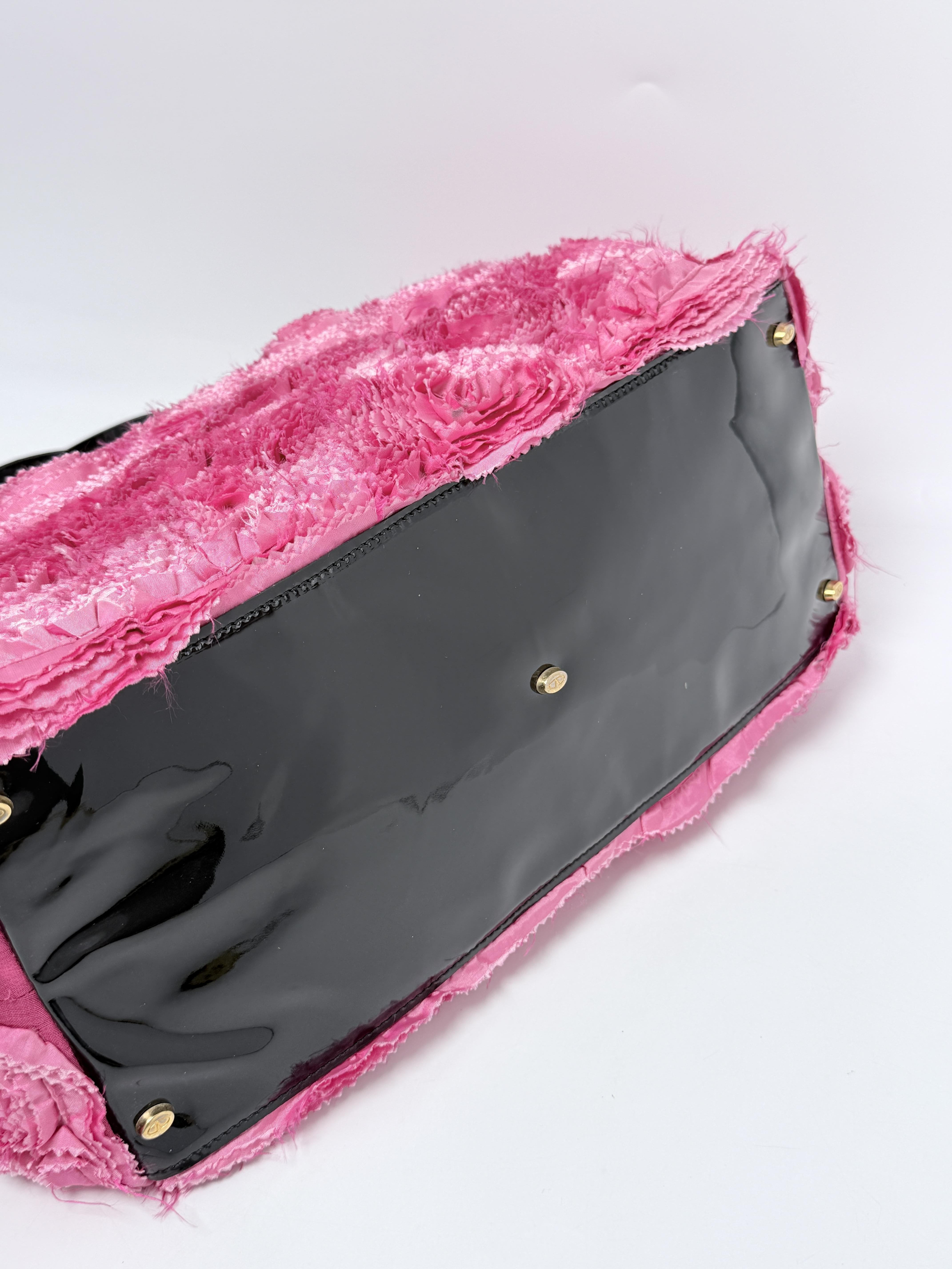 FGaravani Rosette Rosier Organza Tote Bag Handle Handbag JD1033VL