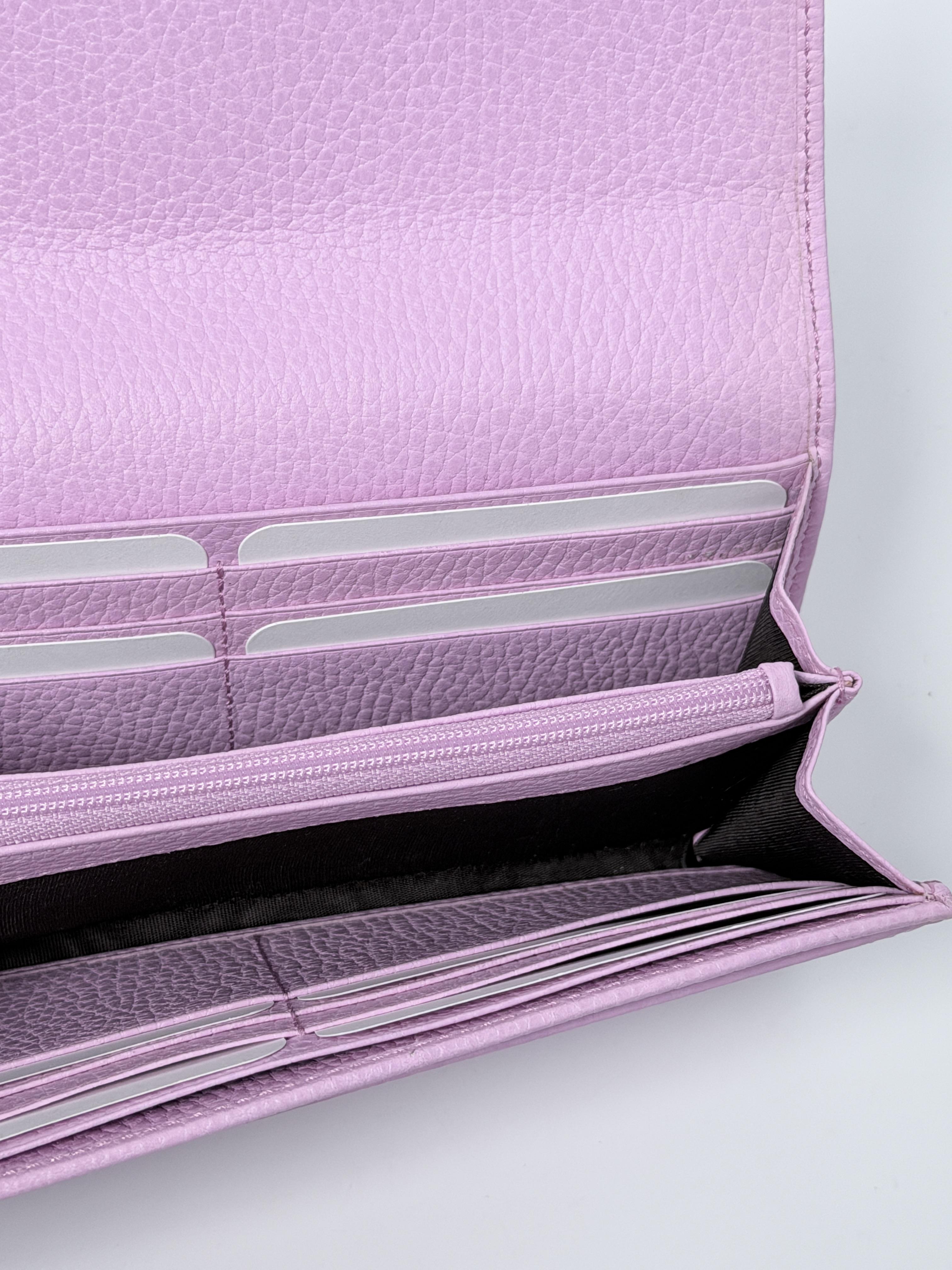 Clutches & Wristlets GG Bosco GG Marmont Continental Long Flap Wallet Pink JD314GG