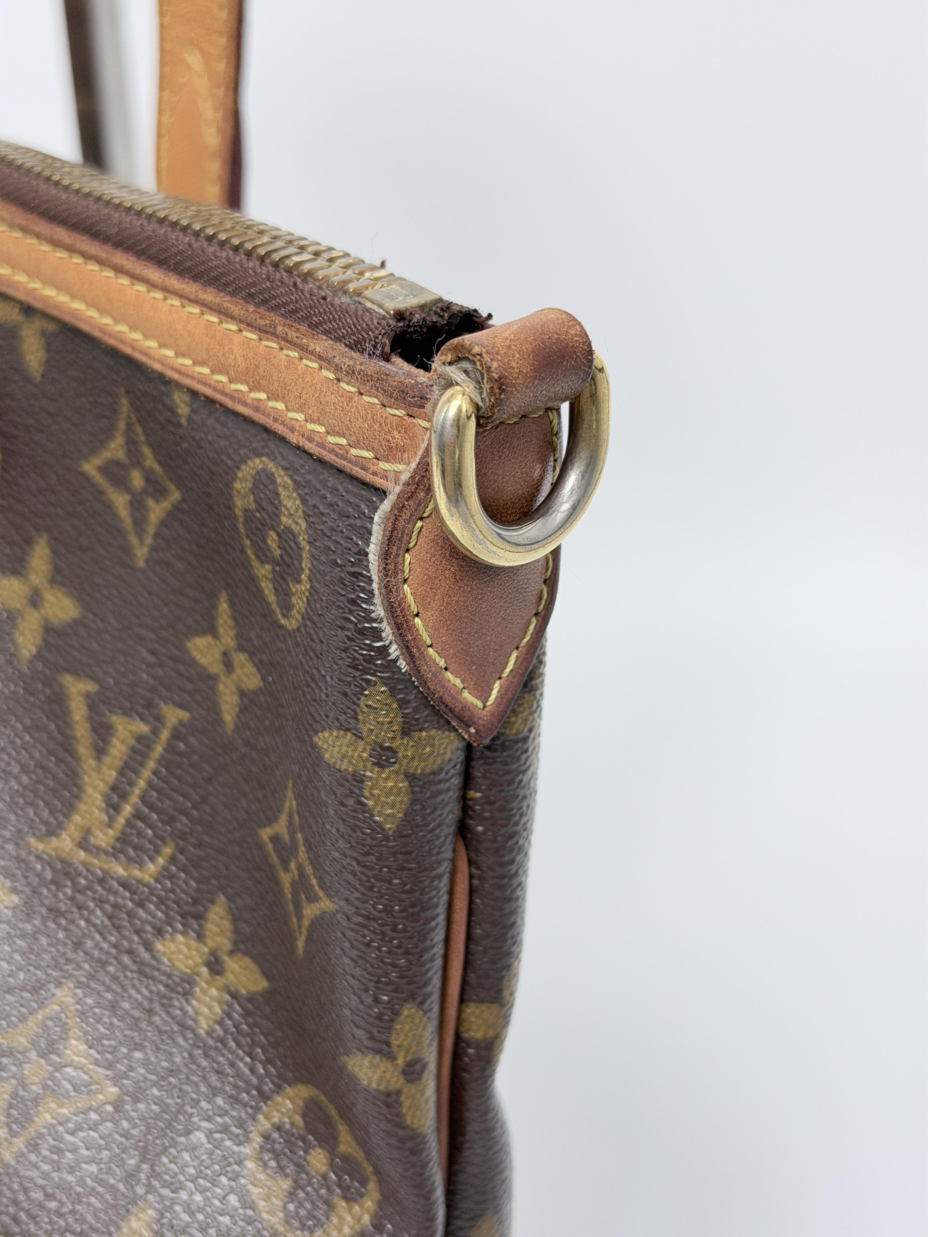 Pre-owned Louis Vuitton Leather Shoulder Bags Monogram Palermo PM Satchel with Shoulder Strap JXLV72
