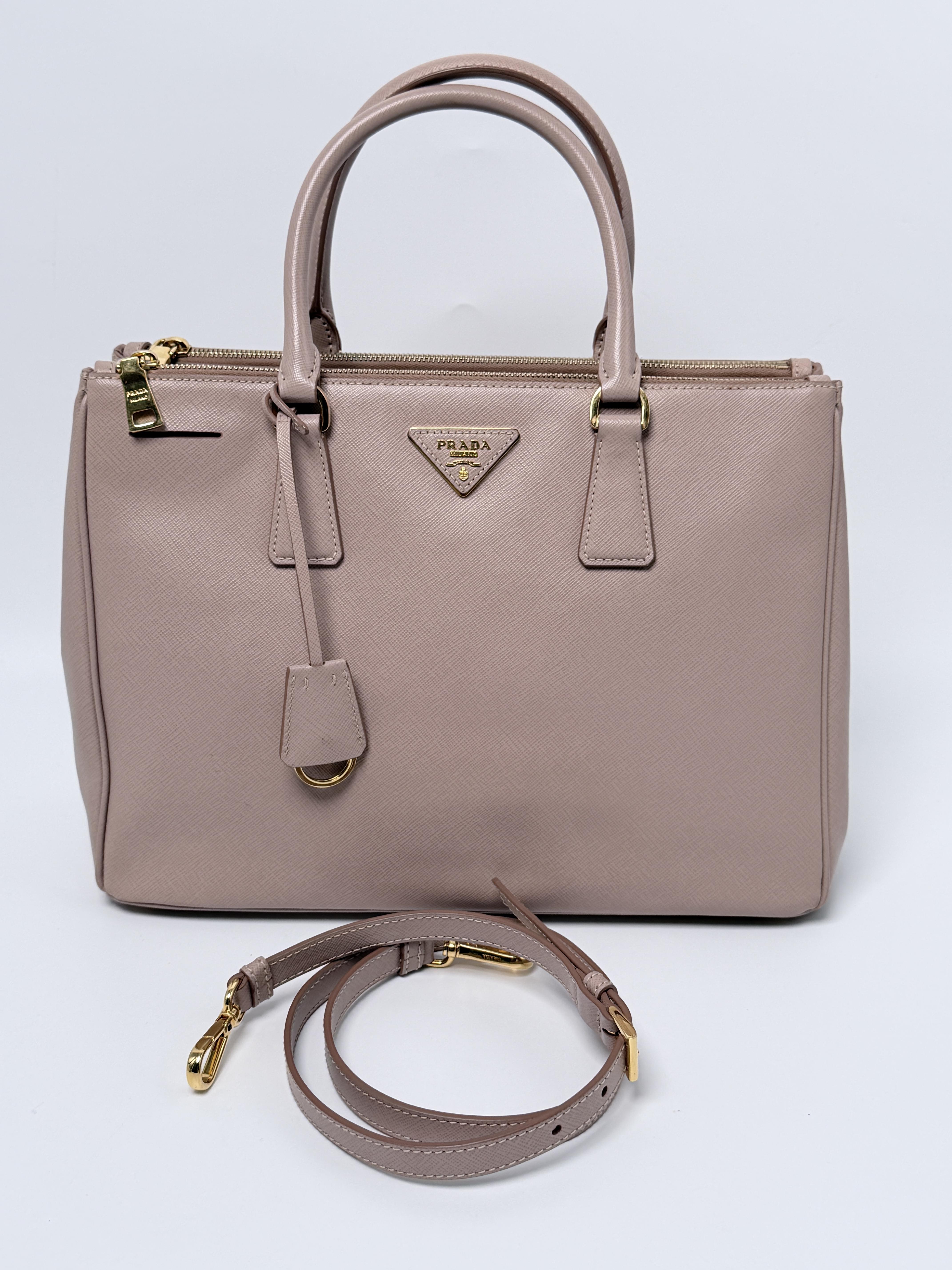 Pre-owned PRADA leather Shoulder Bags Galleria handbag SH270PR