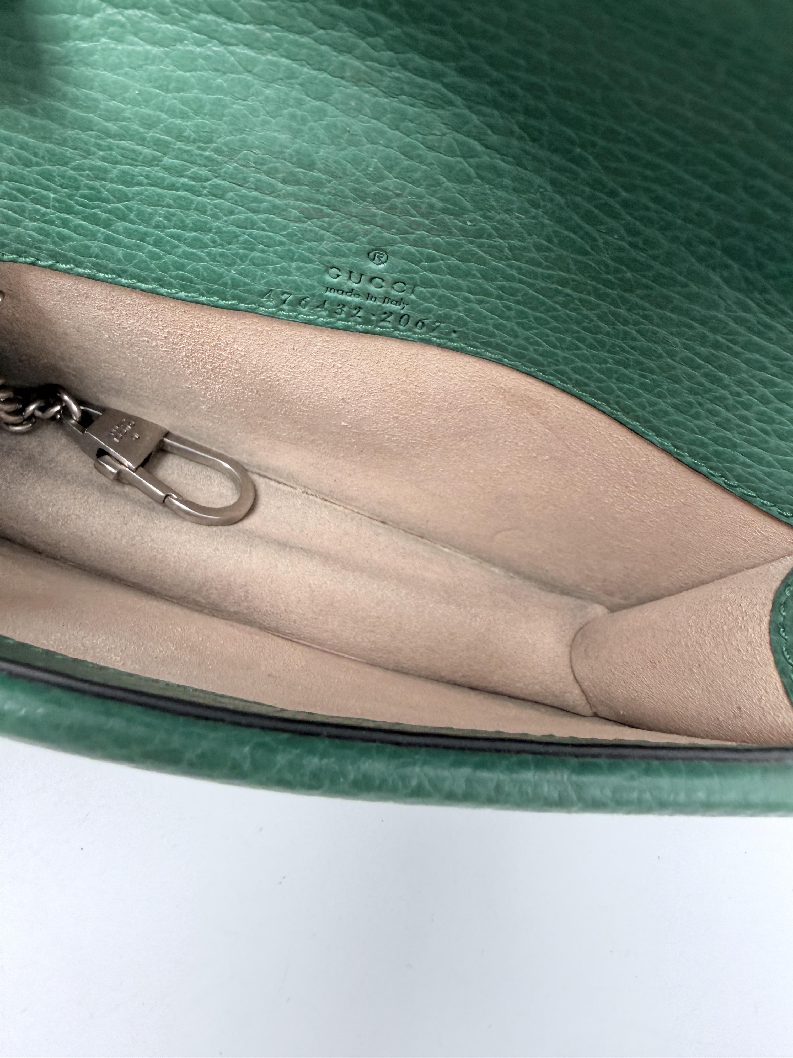 Dionysus Super Mini Green Chain Crossbody Bag Shoulder Handbag JD1155GG