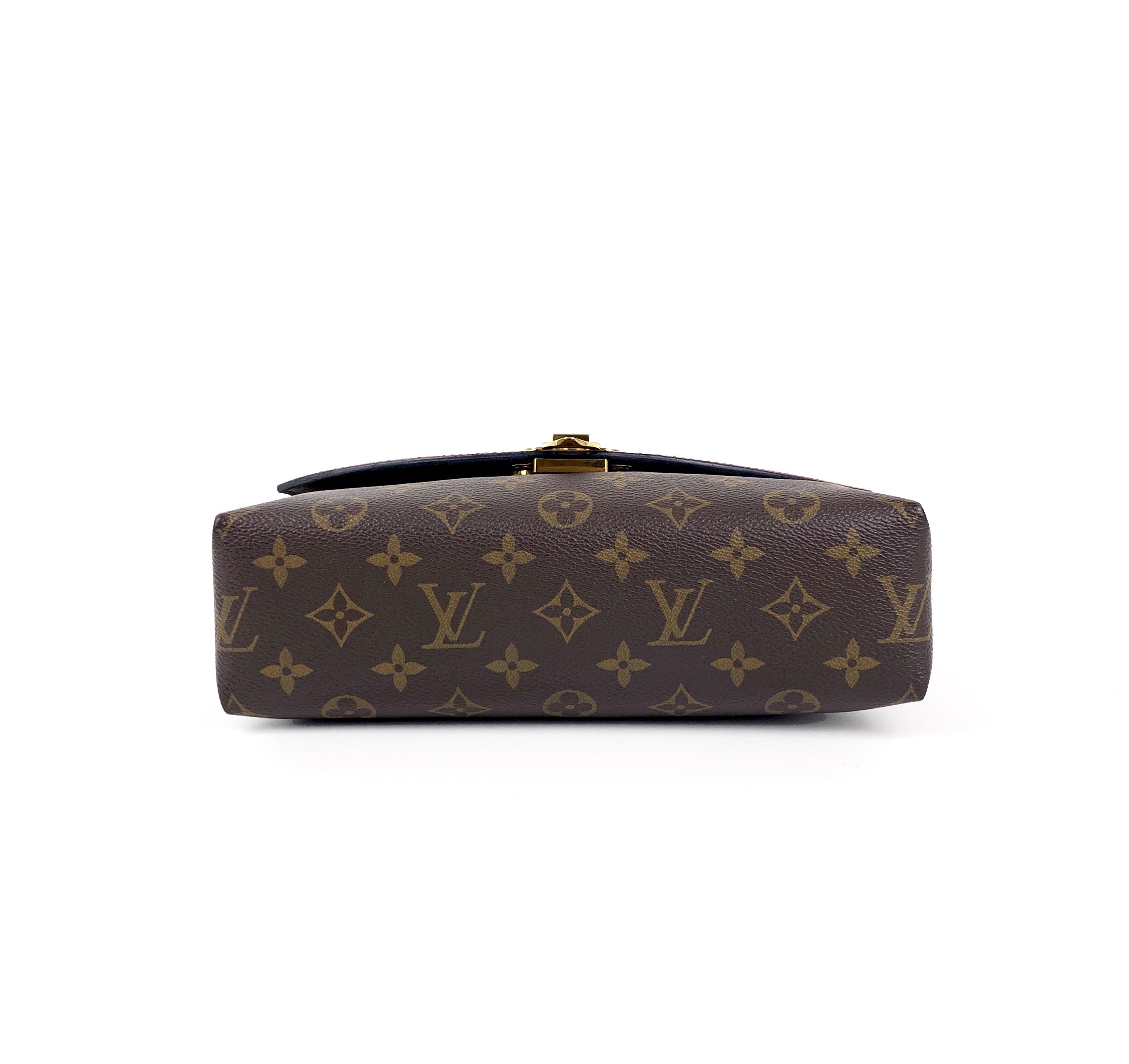 Pre-owned Louis Vuitton PVC Crossbody Bags LV Saint Placide Legendary Monogram Brown & Red Calfskin Flap Single Shoulder/Crossbody Bag，SH86 2019