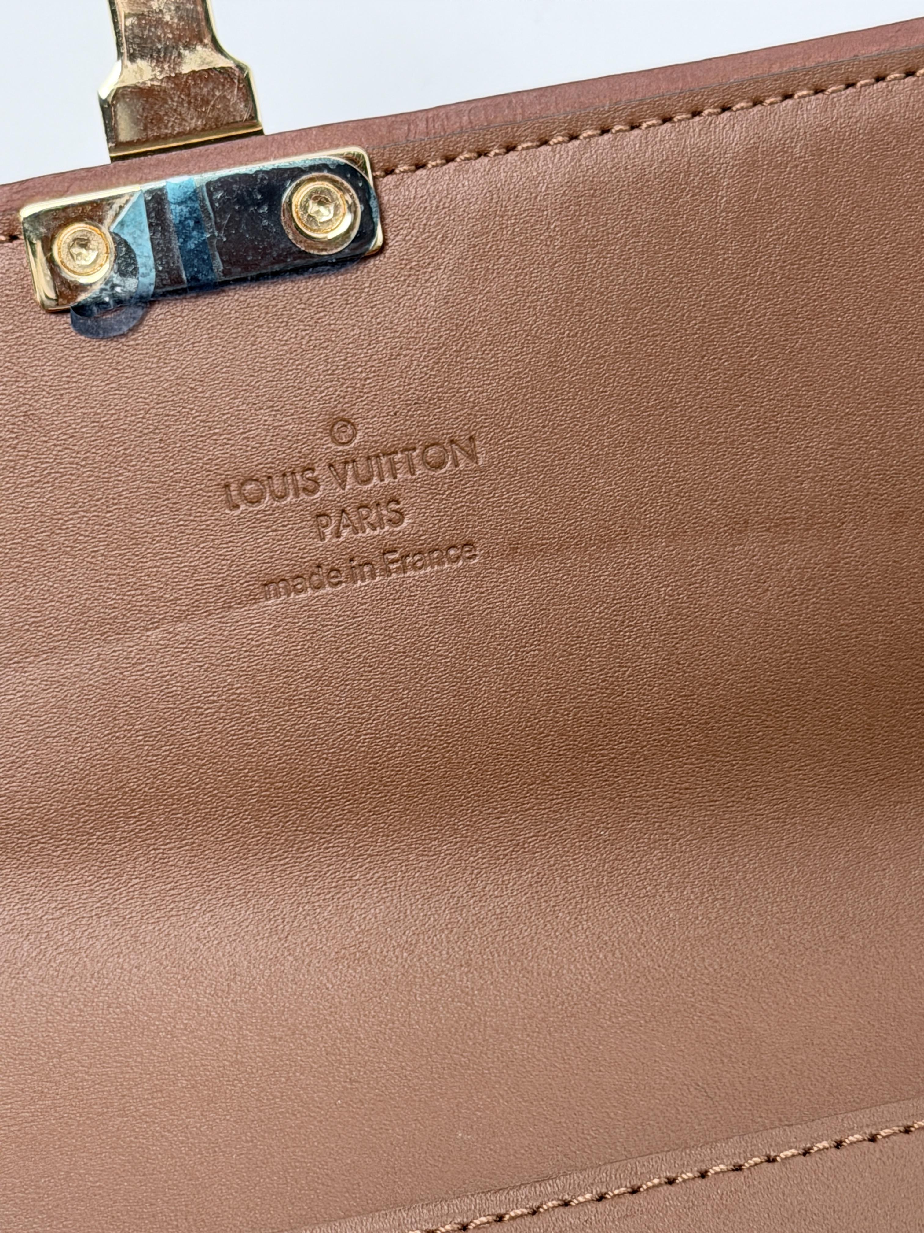 Croisette Long Damier Ebene Canvas Gold S Lock JD1606LV