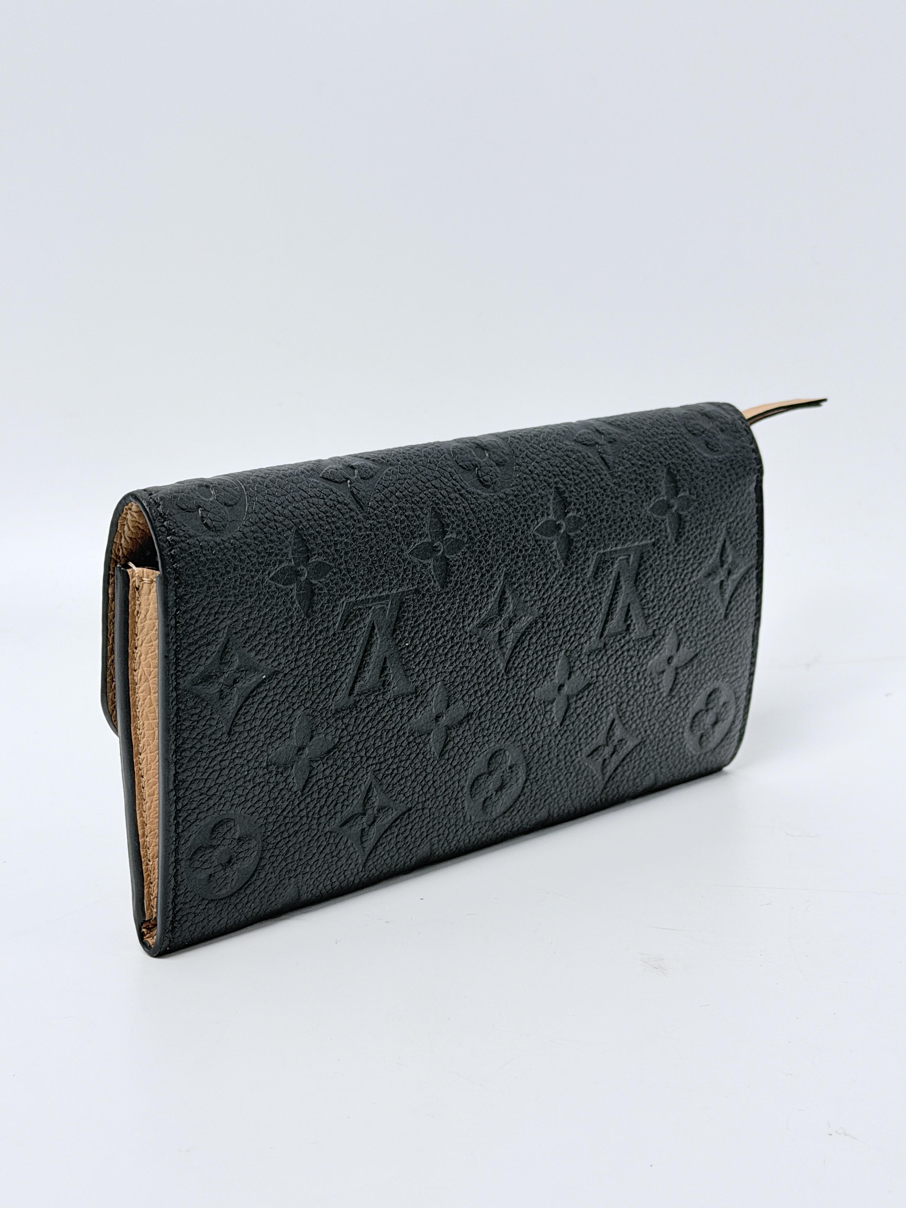 Monogram Empreinte Emilie Wallet Noir Black JA1404LV