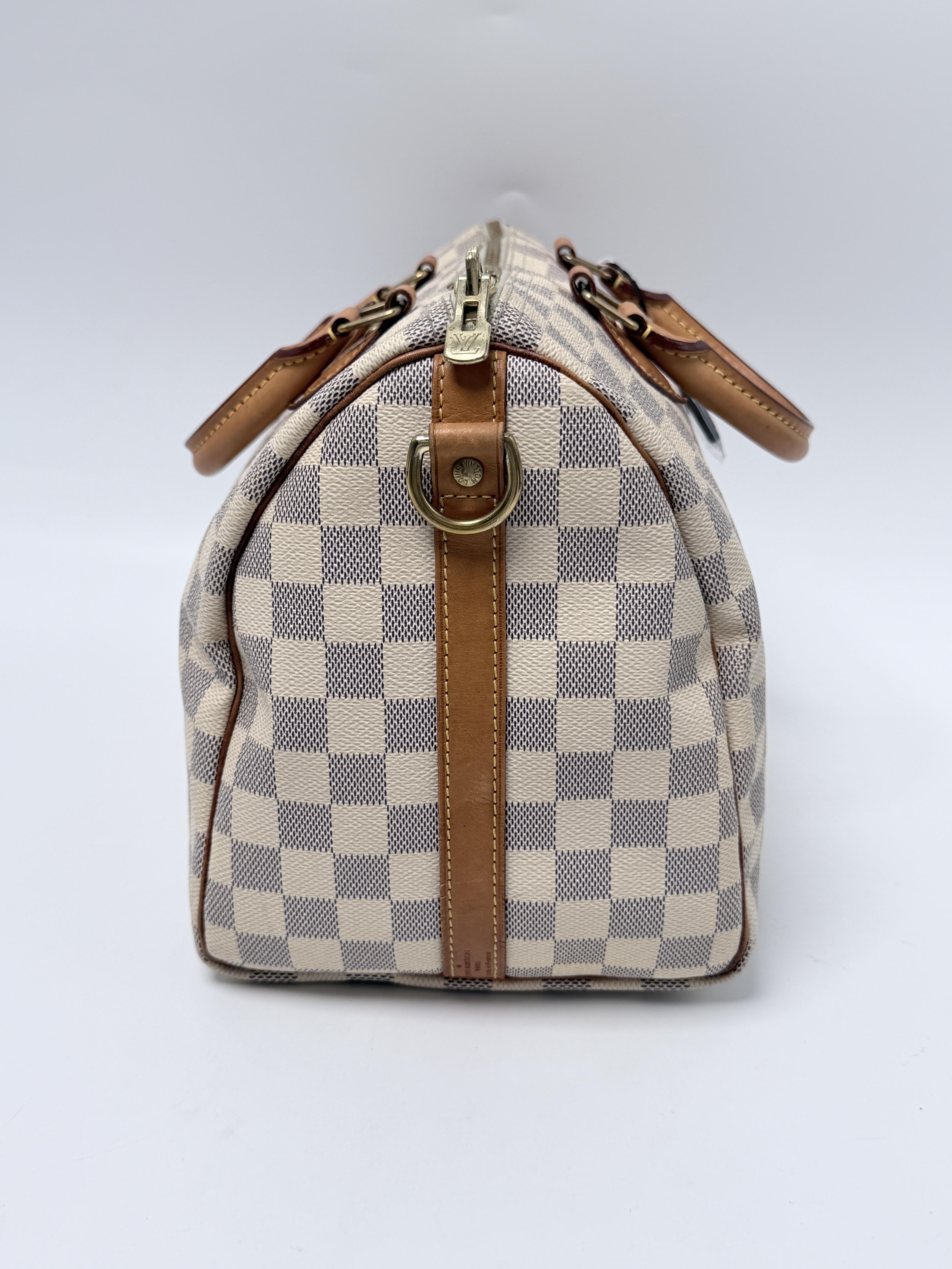 Speedy Bandoulière 30 Damier Azur Handle Bag Handbag JE770LV