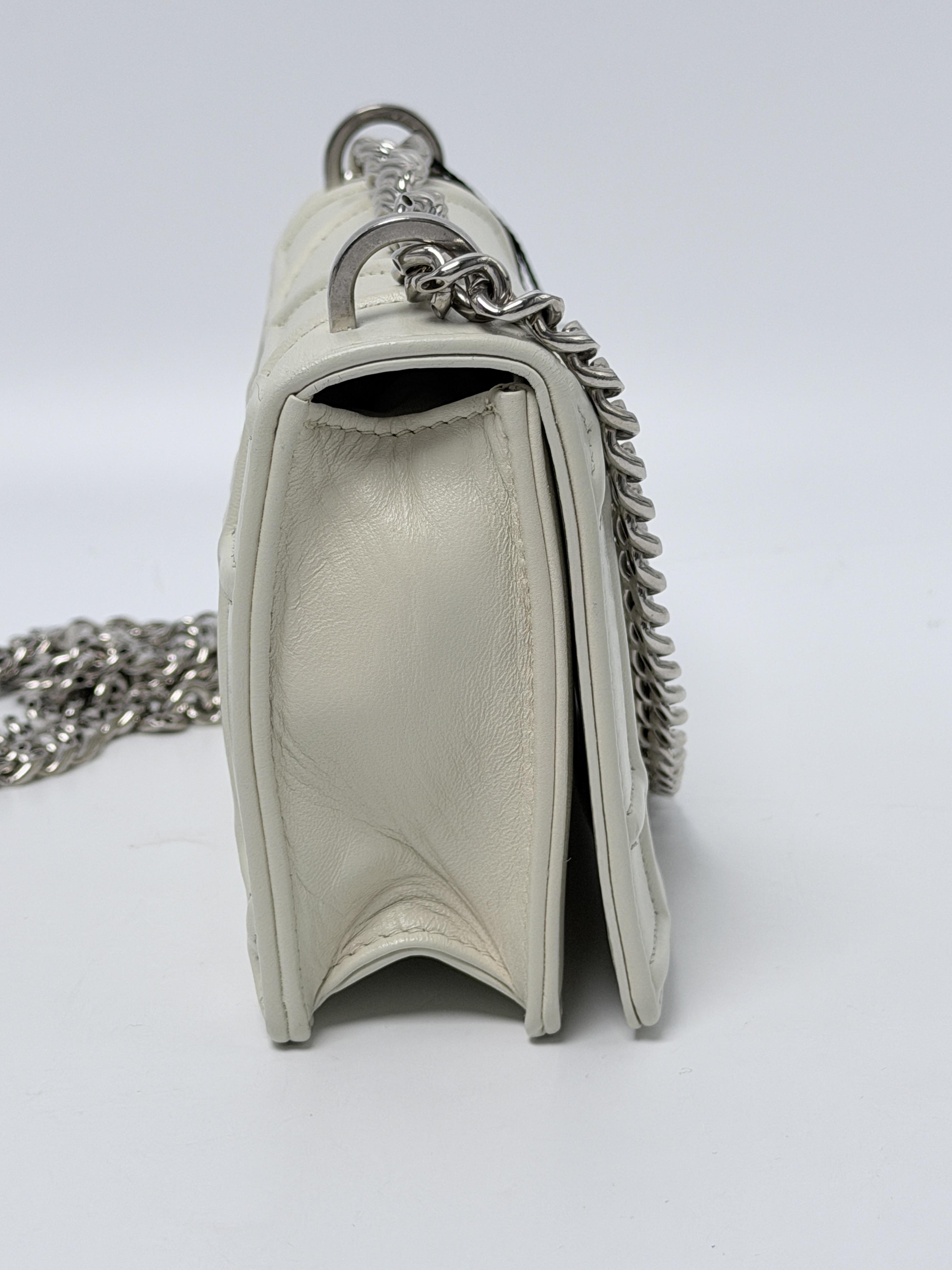 Cannage Grained Diorama Small Shoulder Bag Off White JD1400DR