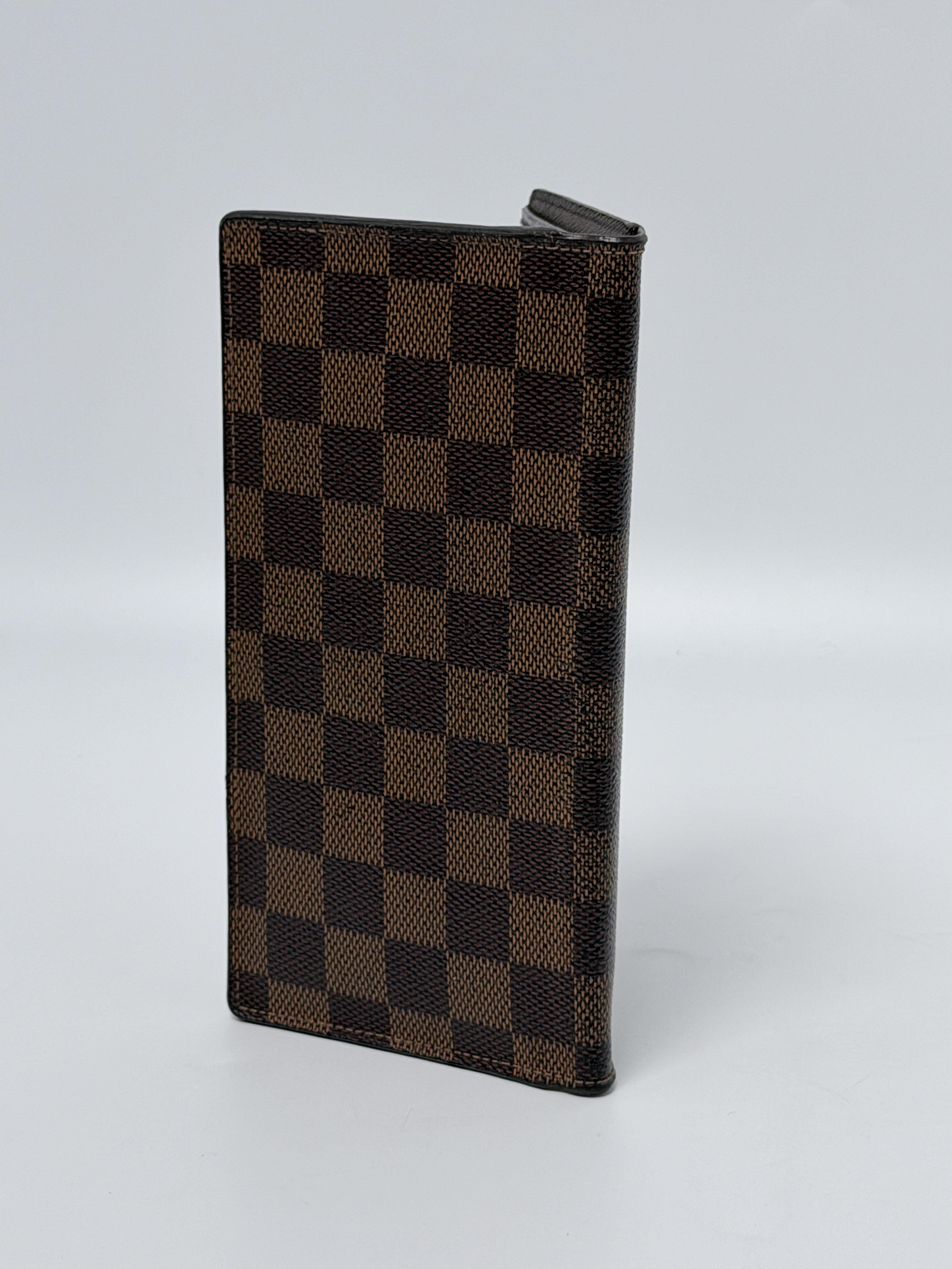 Damier Ebene Long Bifold Wallet Organizer Slim JA1228LV