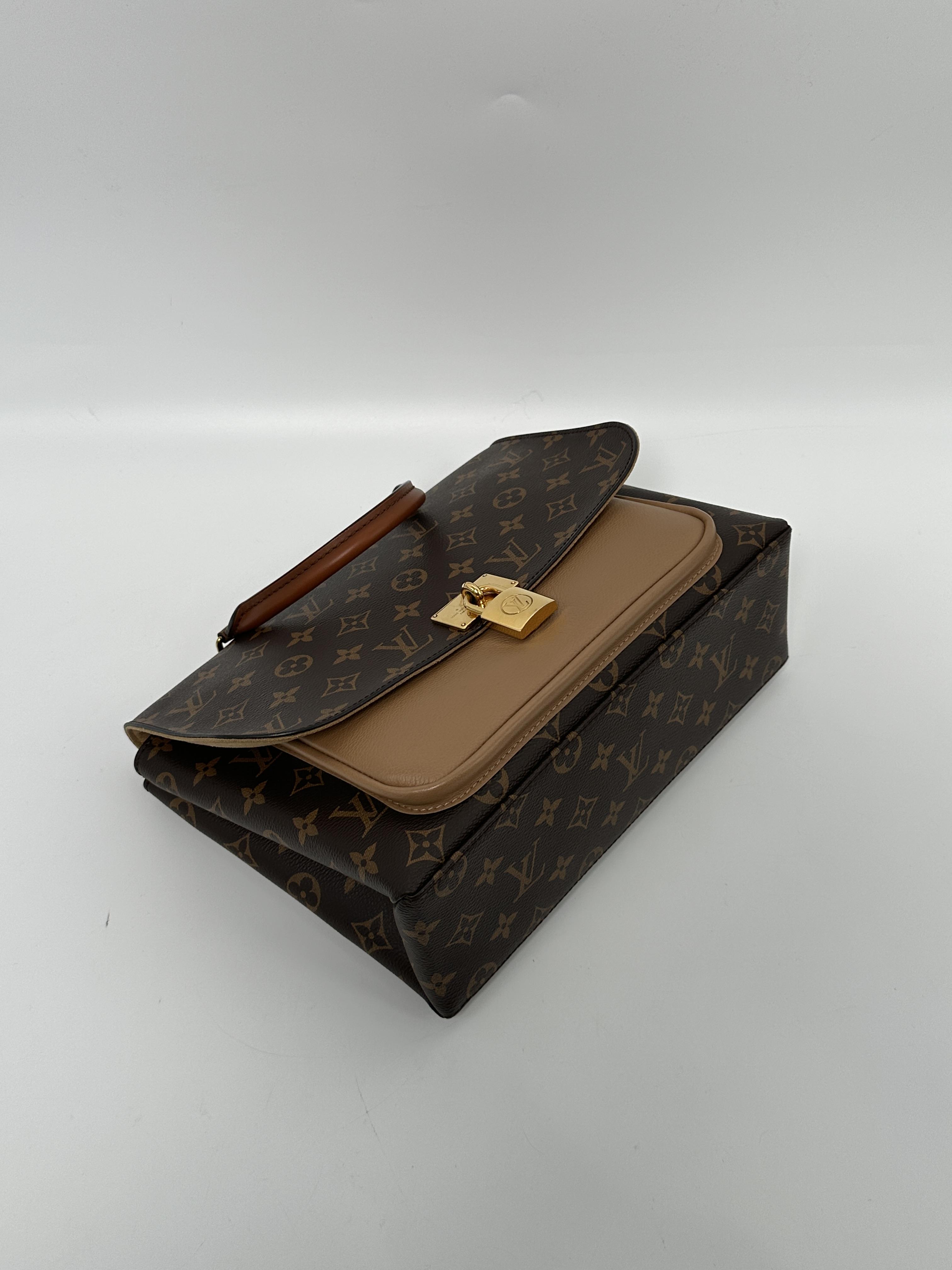 Pre-owned Louis Vuitton canvas Shoulder Bags Marignan Monogram Top Handle Handbag Shoulder Bag ZS065LV