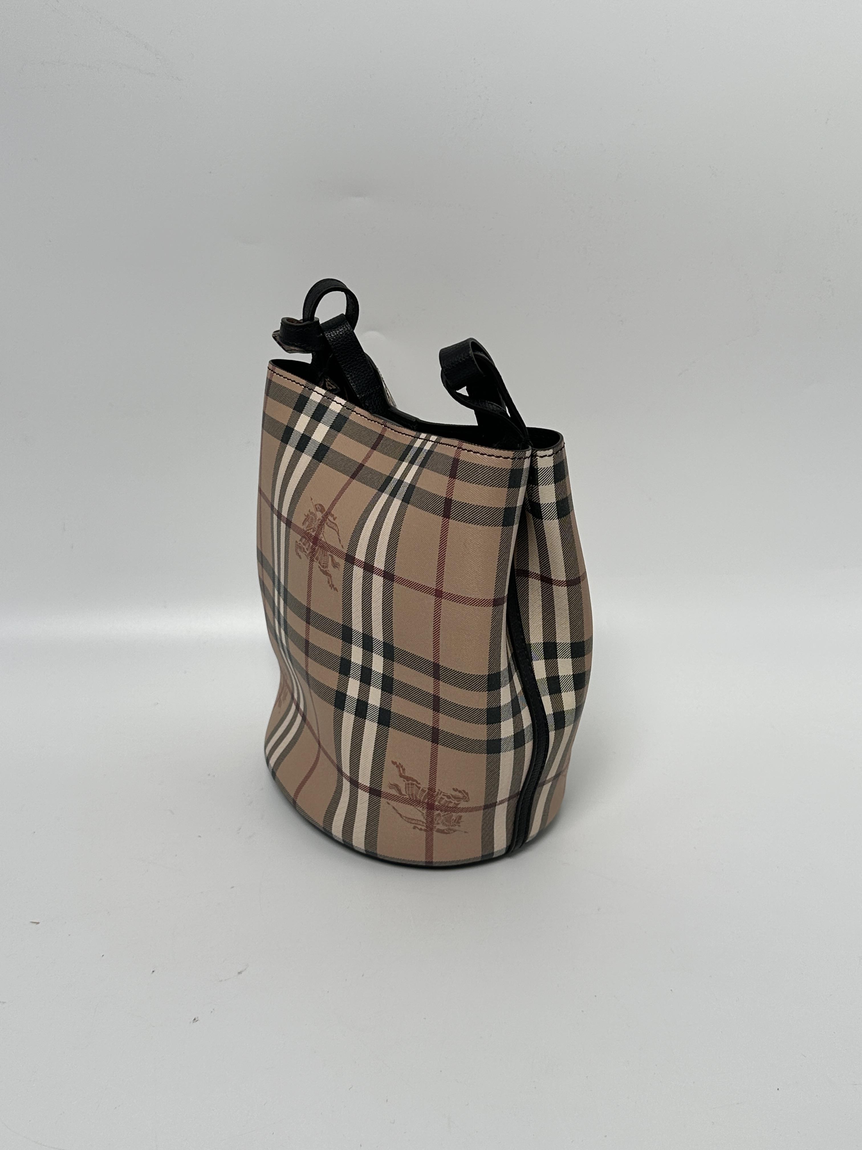 Small Lorne Haymarket Check Bucket Bag ZS147BR