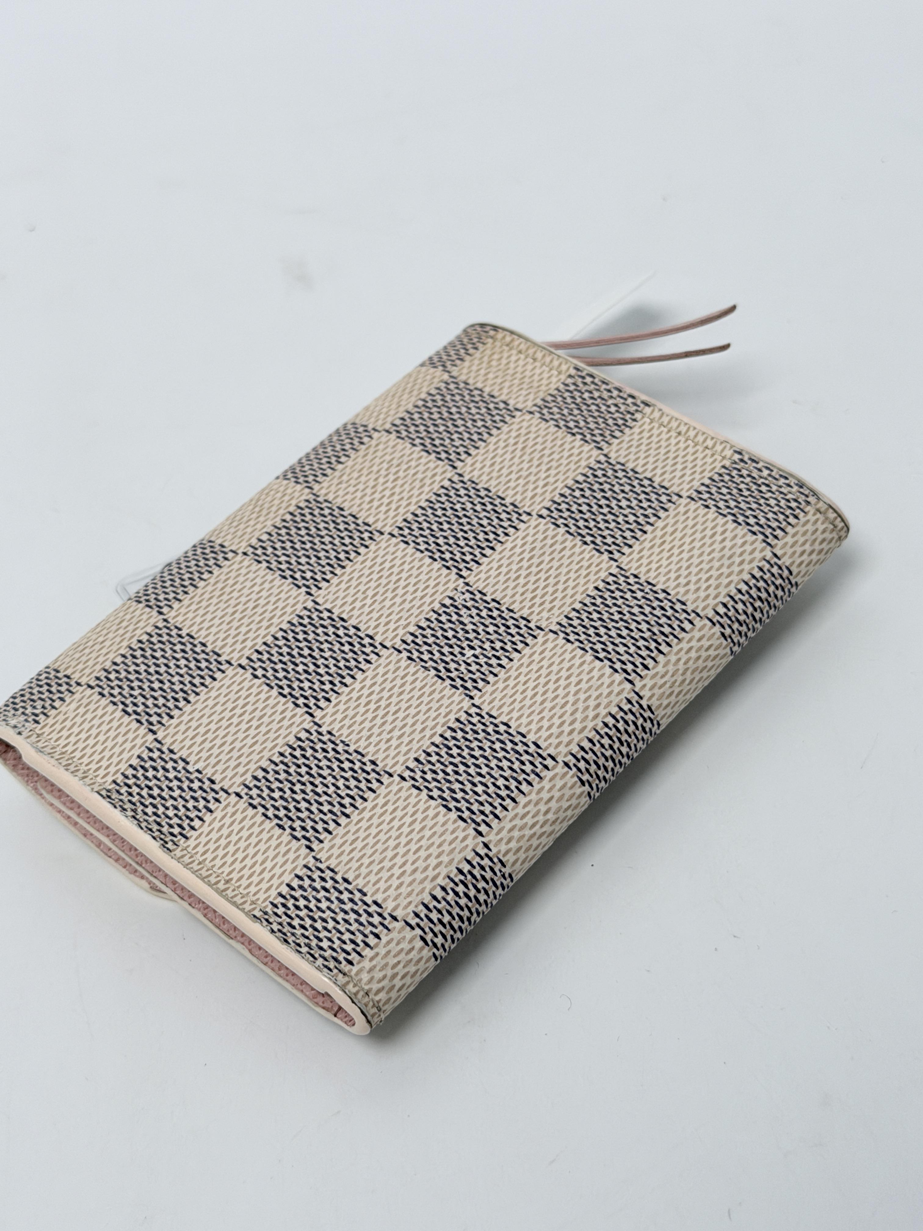 Damier Azur Rosalie Coin Purse Wallet Rose Ballerine JA1413LV