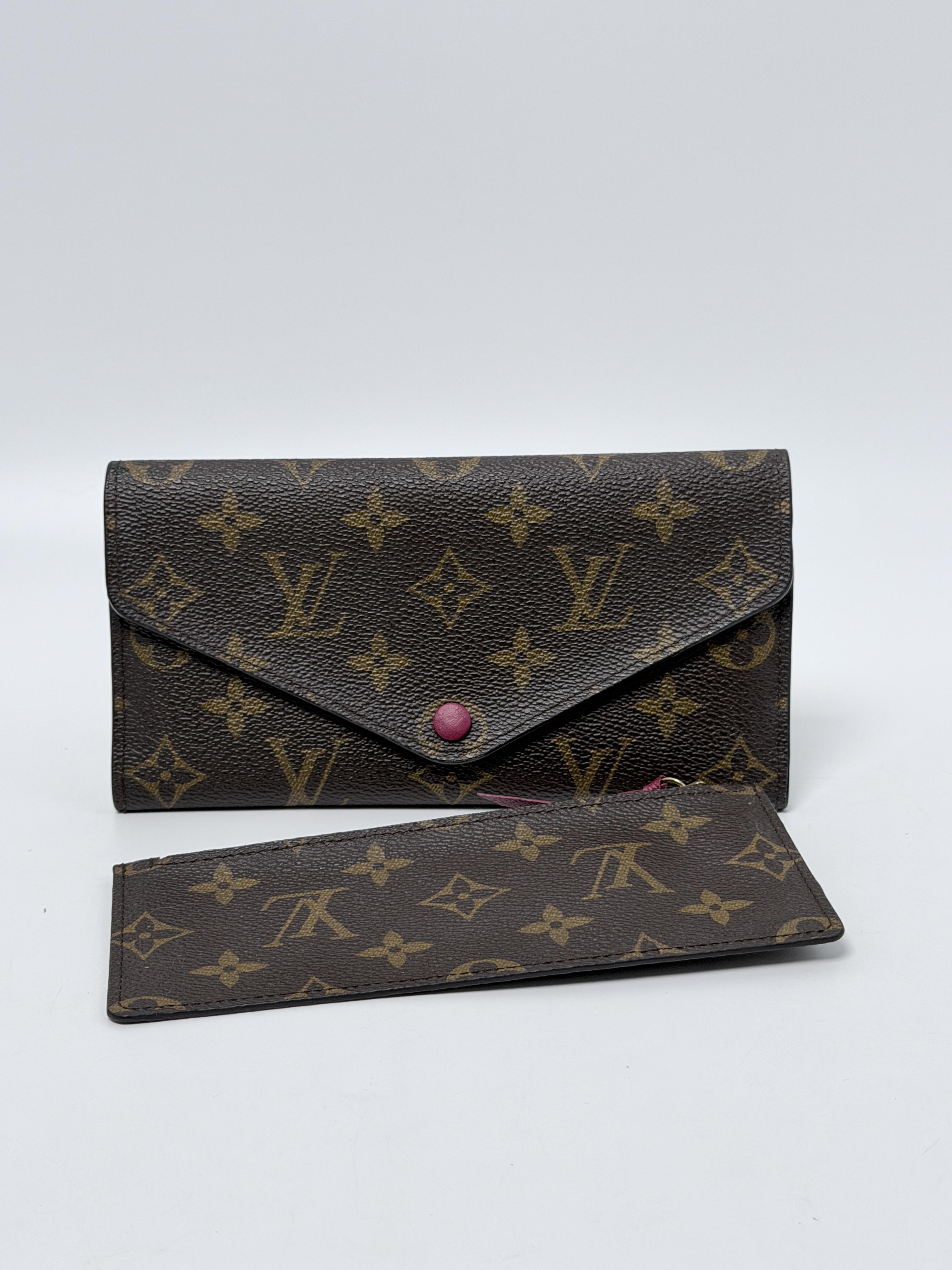 Monogram Josephine Long Wallet Fuchsia Pink 2in1 JD1187LV