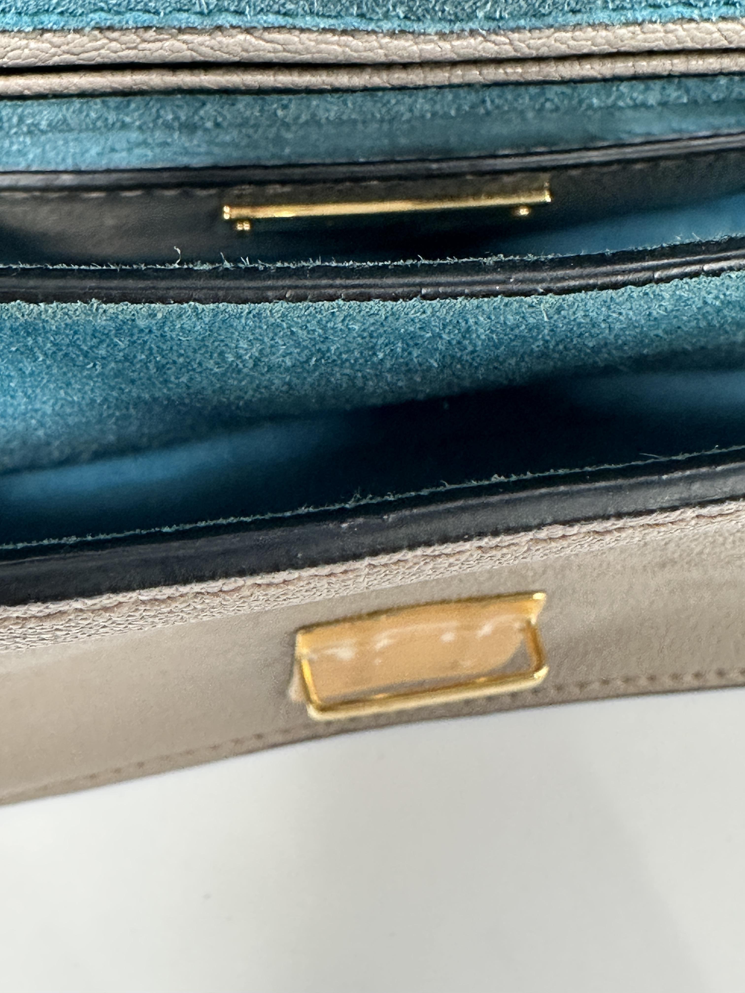 Pre-owned miu miu leather Shoulder Bags Argilla & Sole Madras Shoulder Bag ZS001XMM