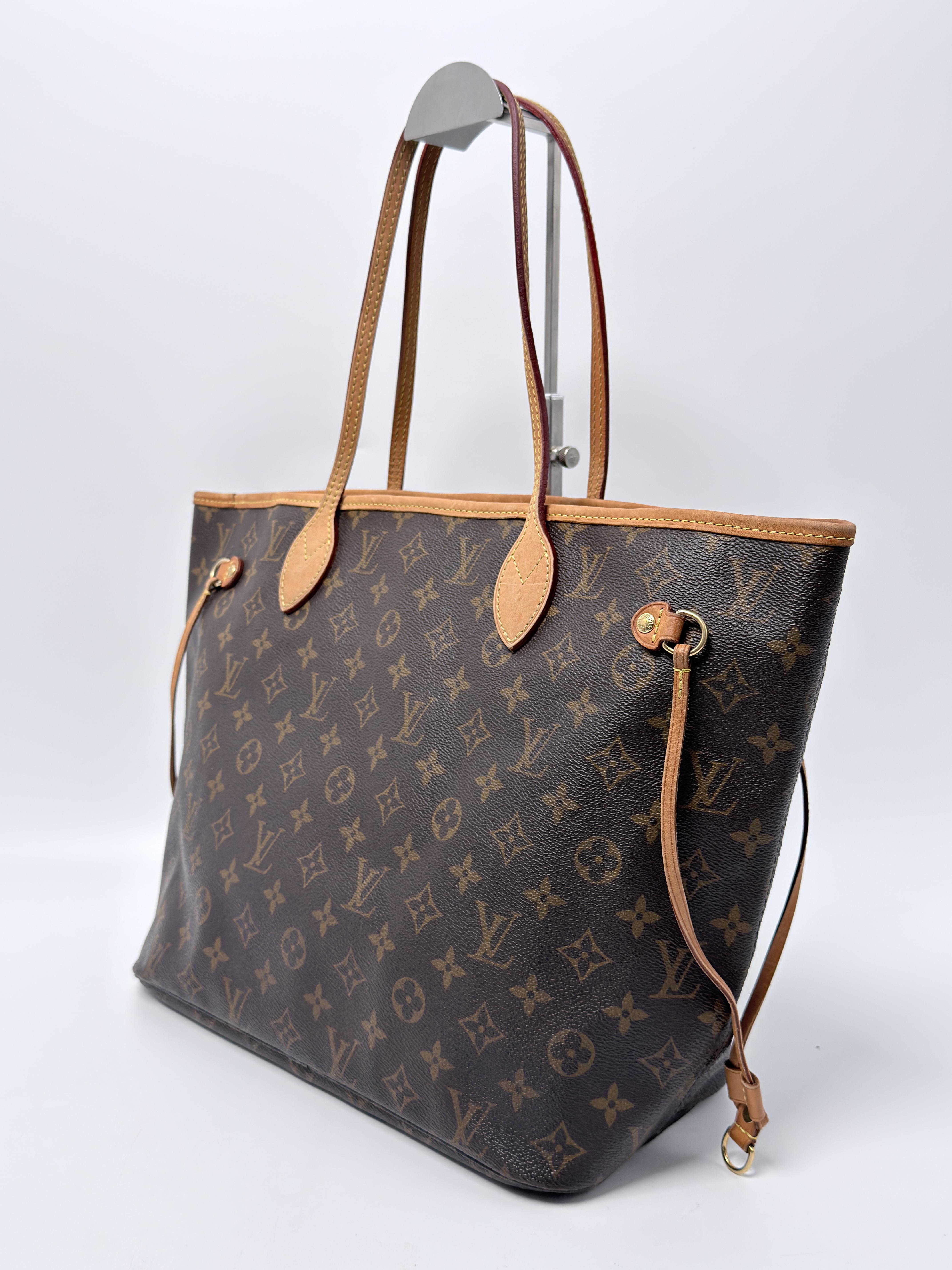 Monogram NeverFull MM Handle Tote Bag Shoulder Handbag JA1380LV