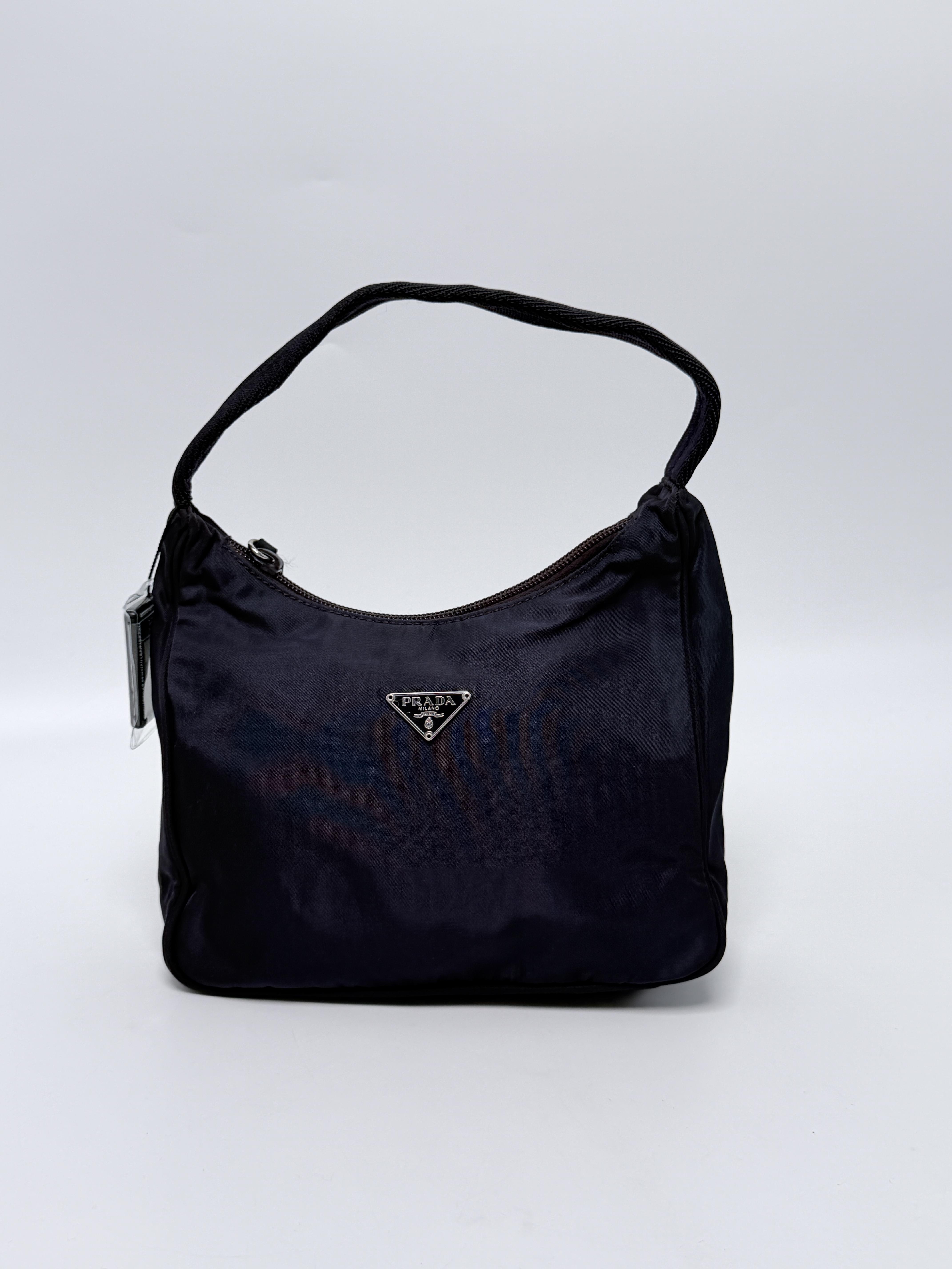 Vintage Tessuto Sport Nylon Mini Hobo Bag JD1374PR