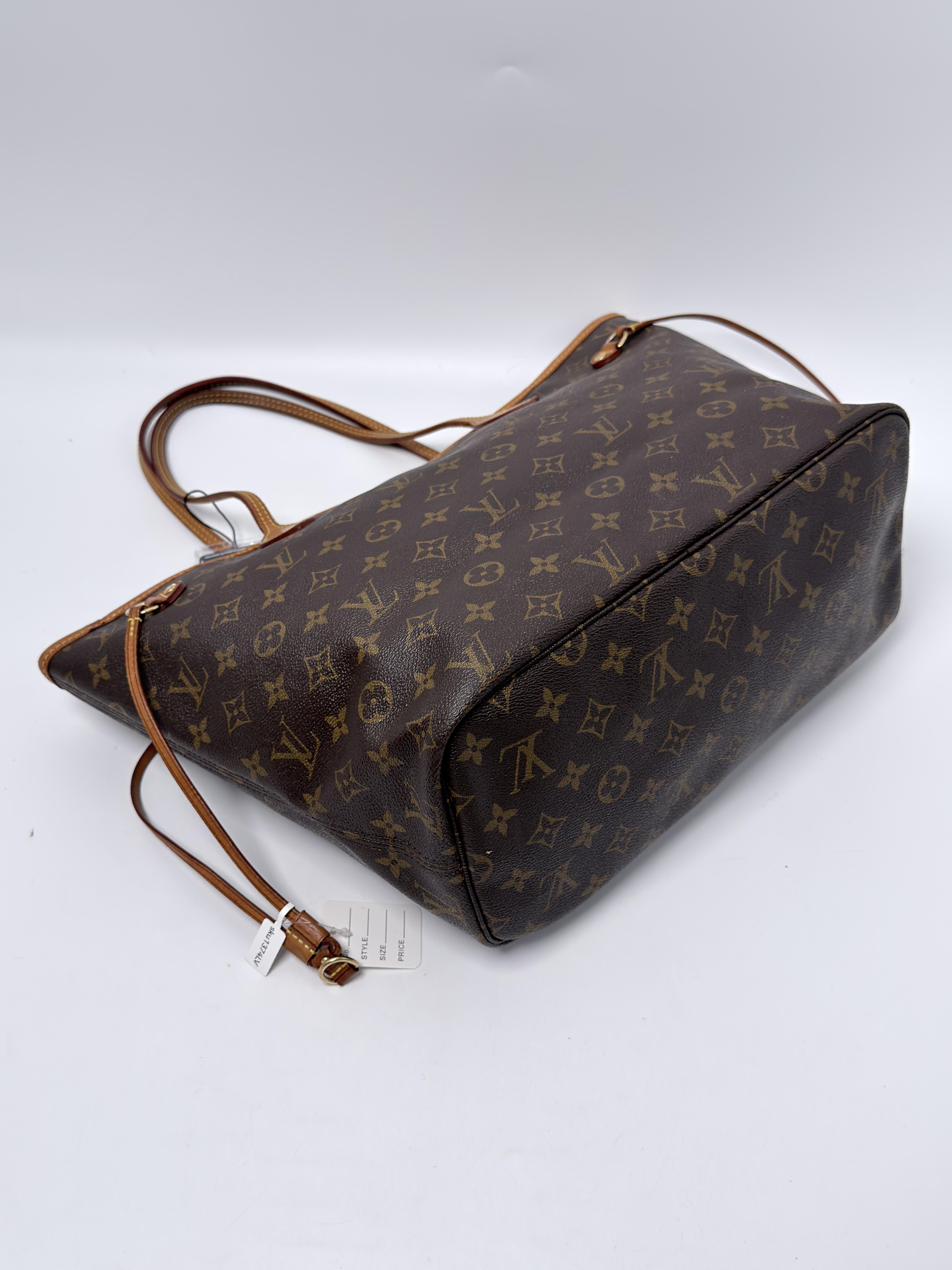 Monogram NeverFull MM Handle Tote Bag Shoulder Handbag JA1374LV