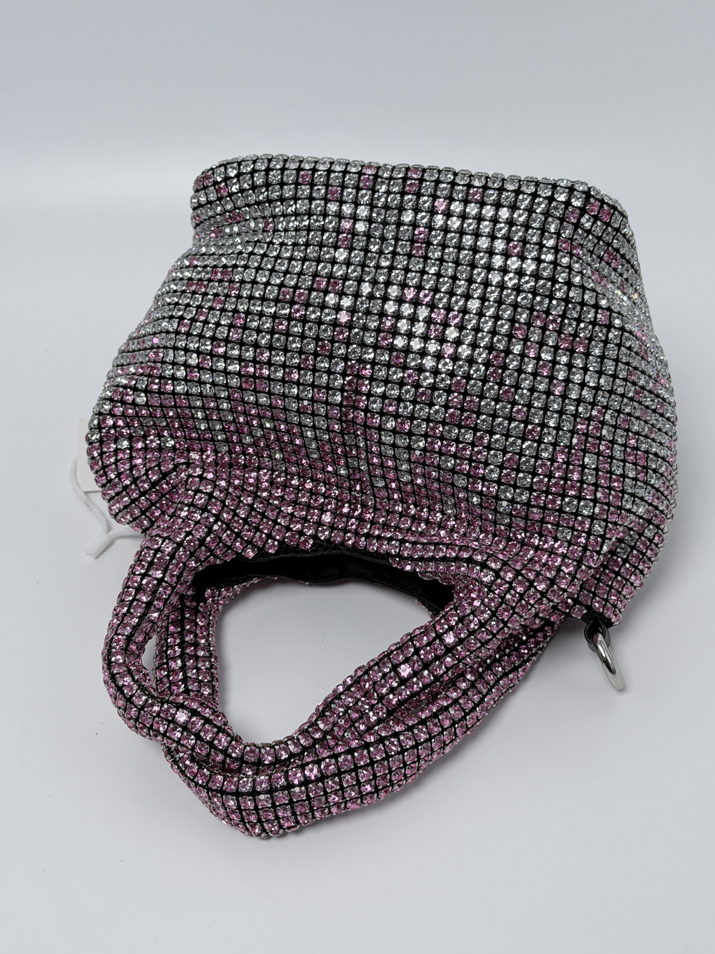VIFOLO Crystal-Embellished Shoulder Bag Top Handle Handbag VFL001-3