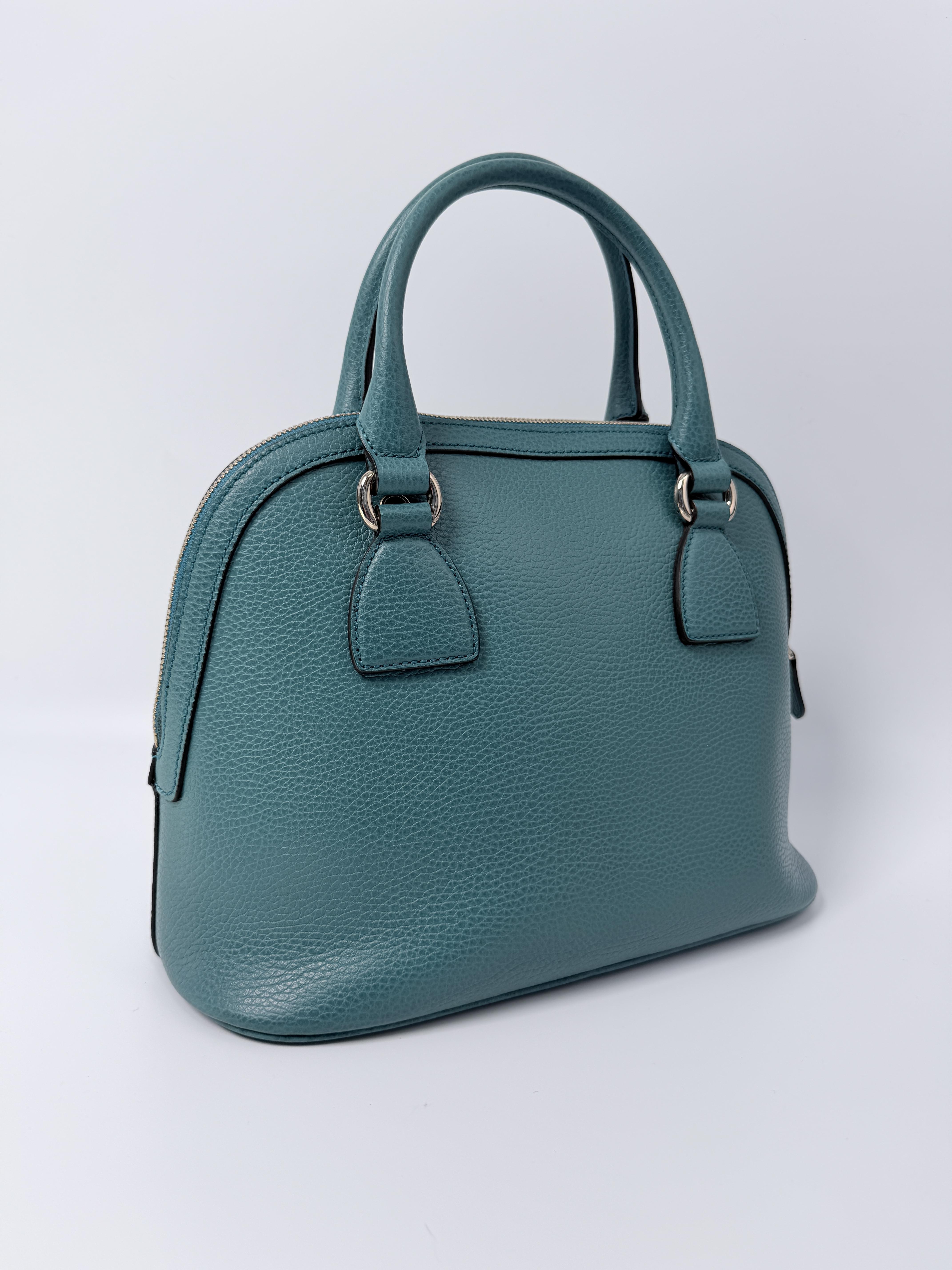 Pre-owned GUCCI leather Shoulder Bags Bree Dome Crossbody Bag Blue JD481GG
