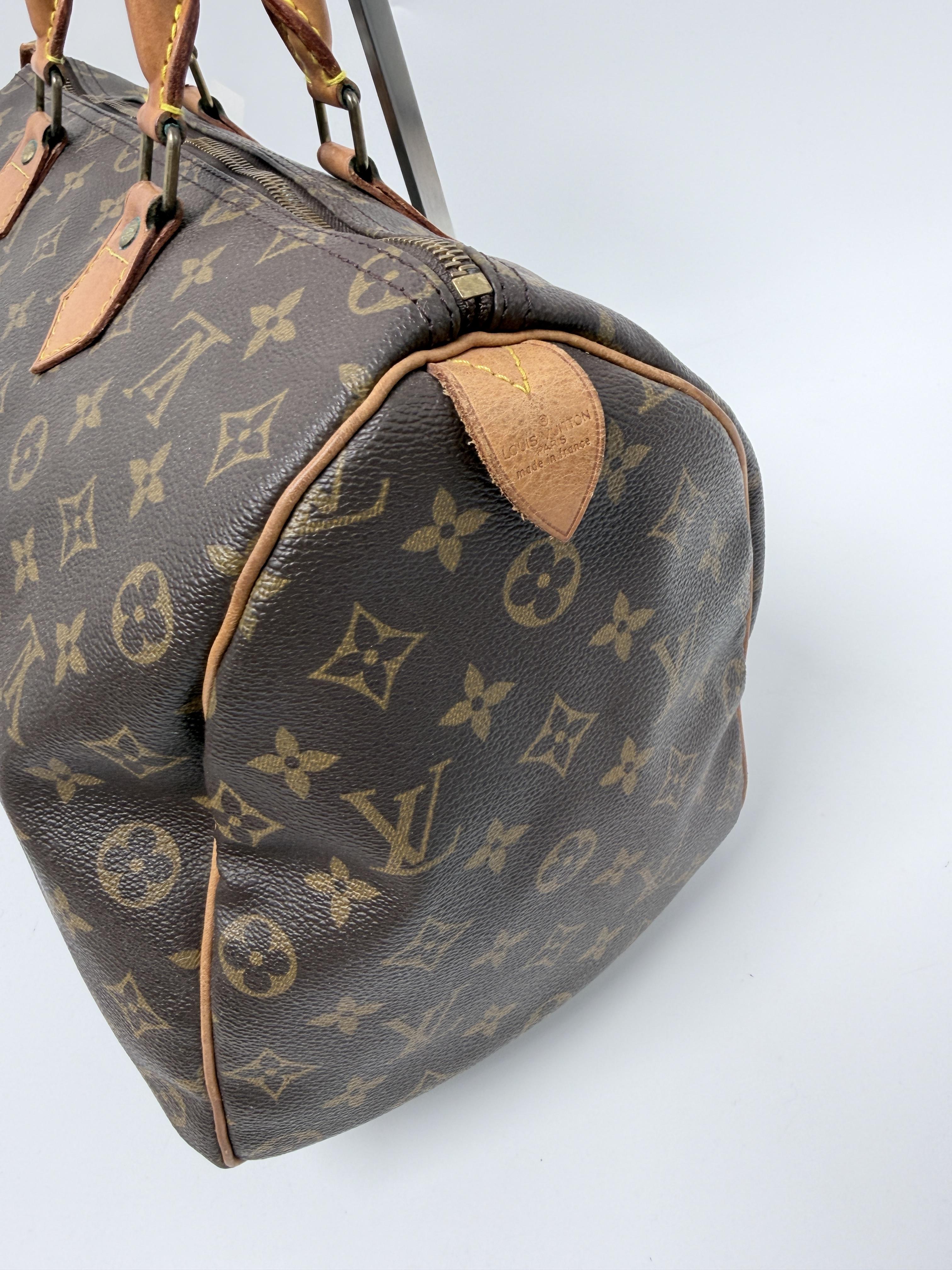 Pre-owned Louis Vuitton Canvas Shoulder Bags Monogram Speedy 35 Handbag Handbag Shoulder Bag JA671LV