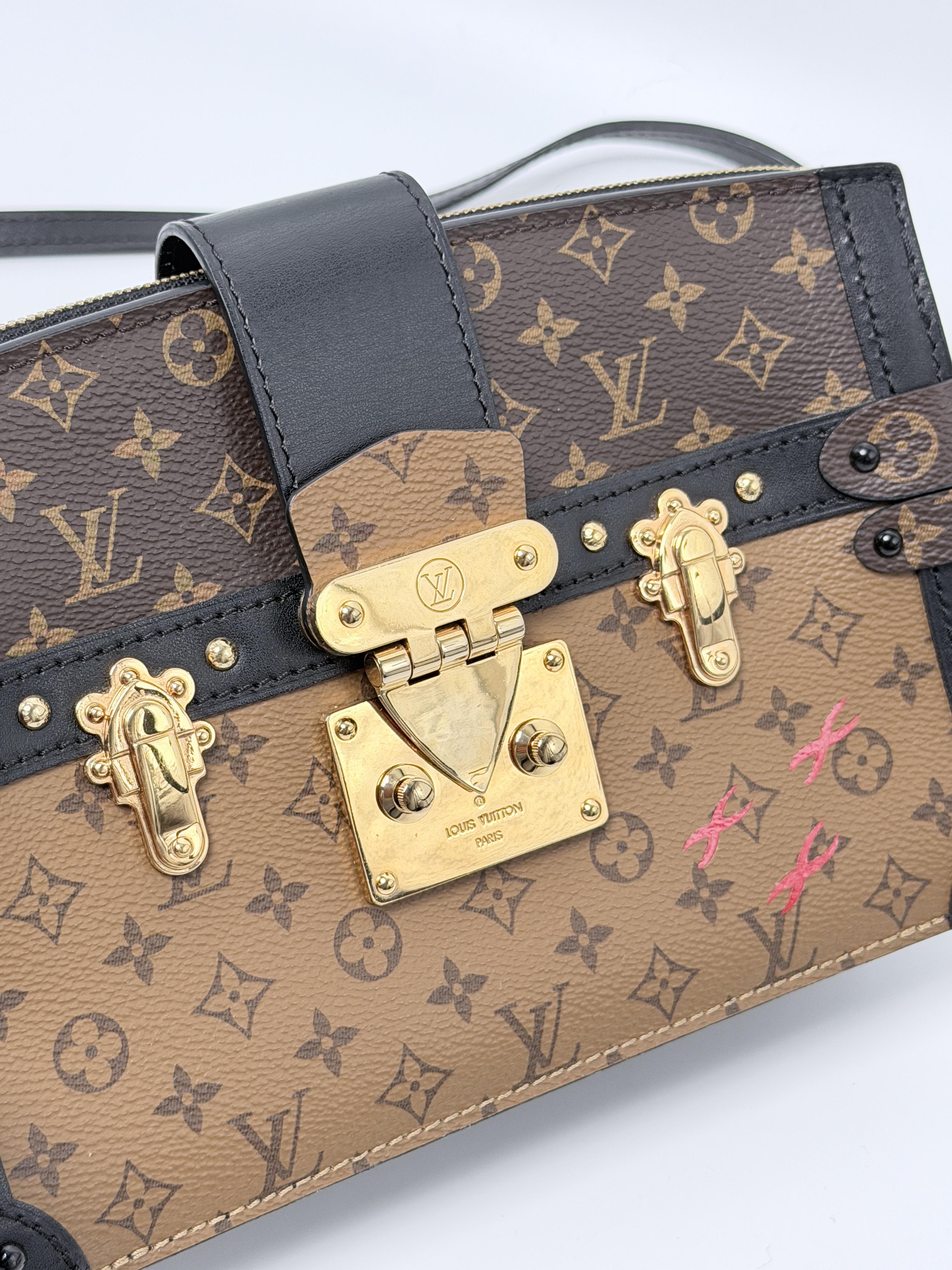 Monogram Reverse Trunk Clutch Crossbody Bag ZS110LV