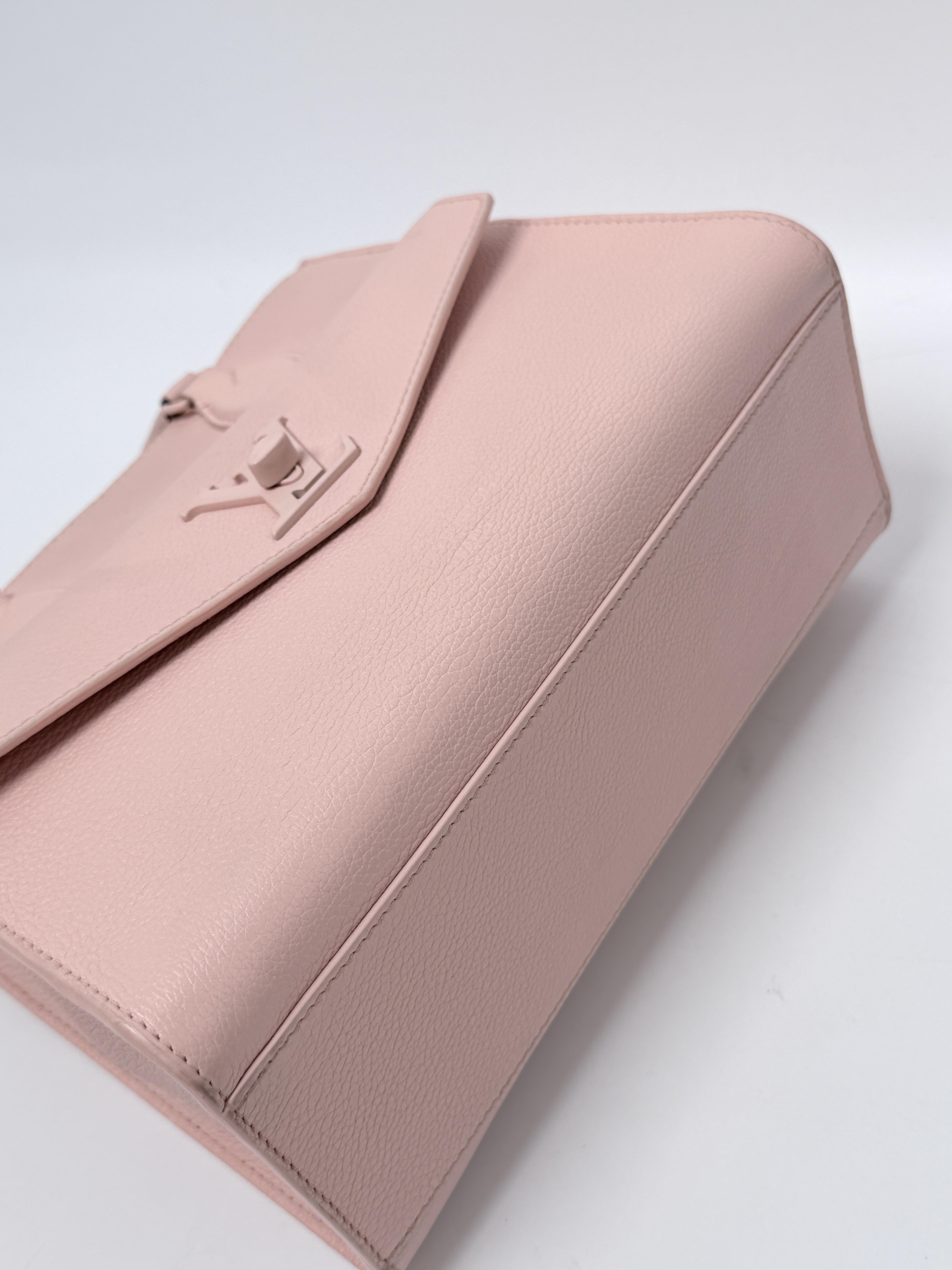 Lockme Tote PM Monochrome Pink Handle Handbag Crossbody JD1702LV