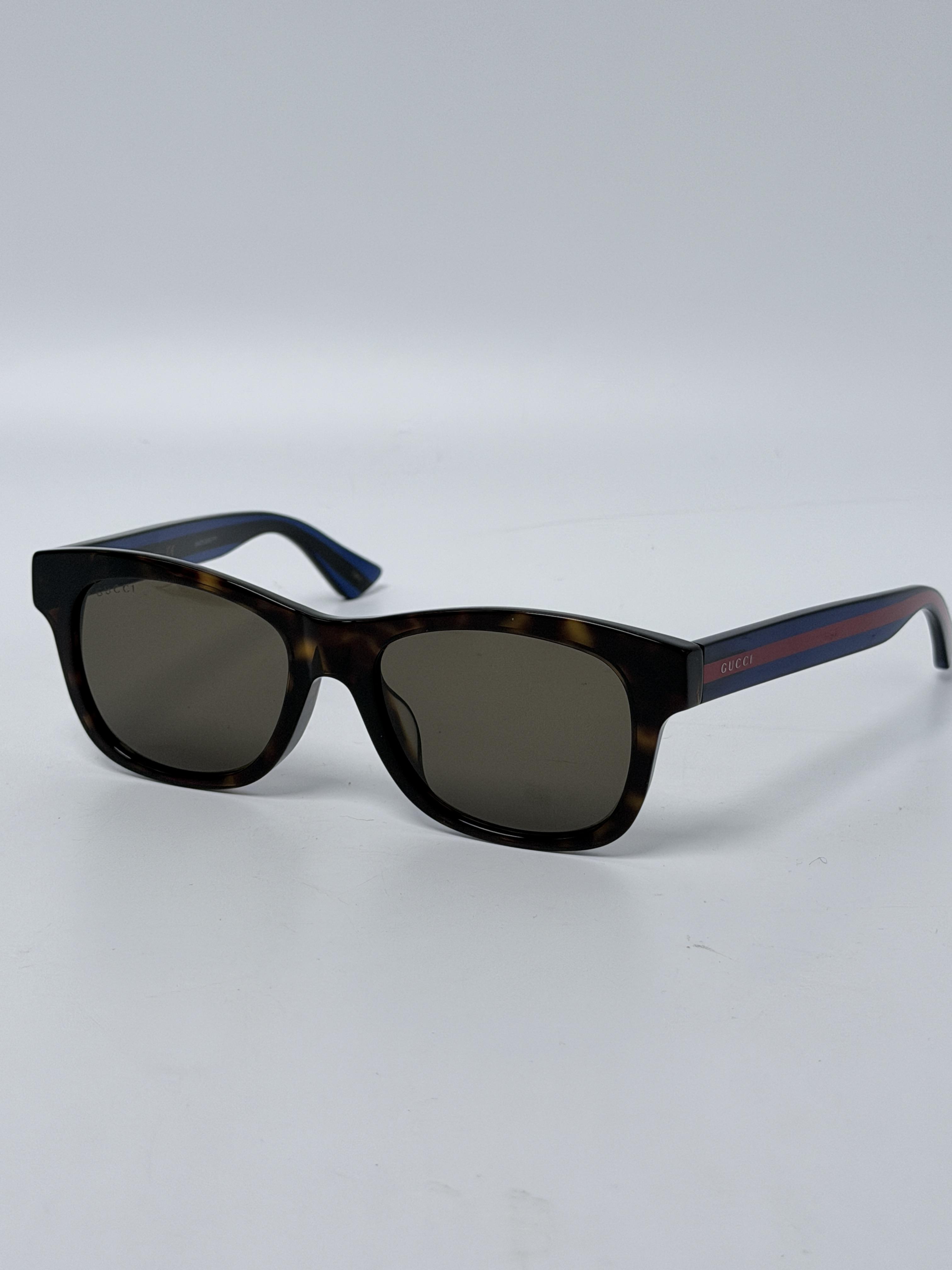 Gucci GG0326S Square Tortoiseshell Sunglasses with Hard Case ZS101GG