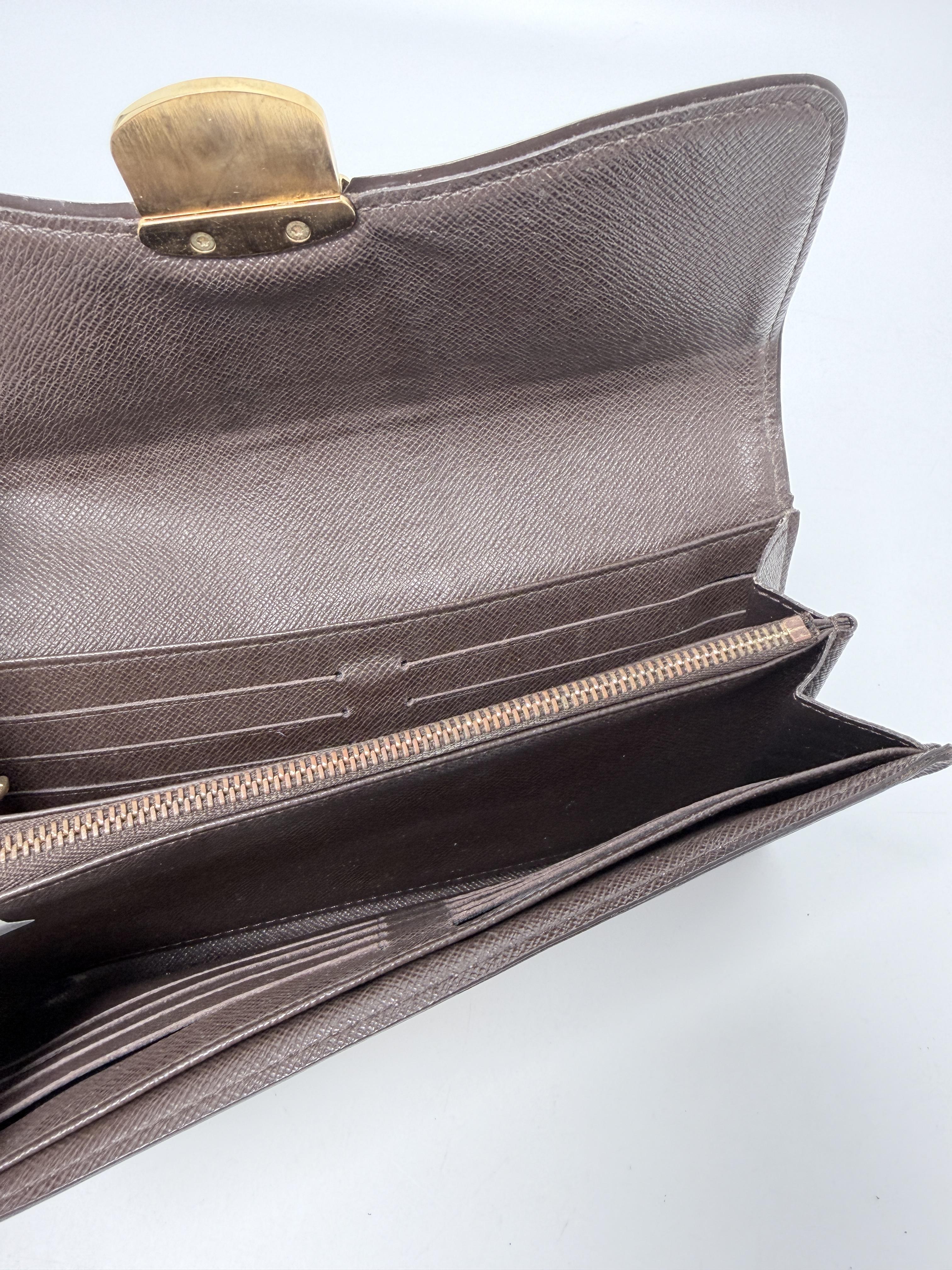 Damier Ebene Portefeuille Sistina Wallet JA1265LV