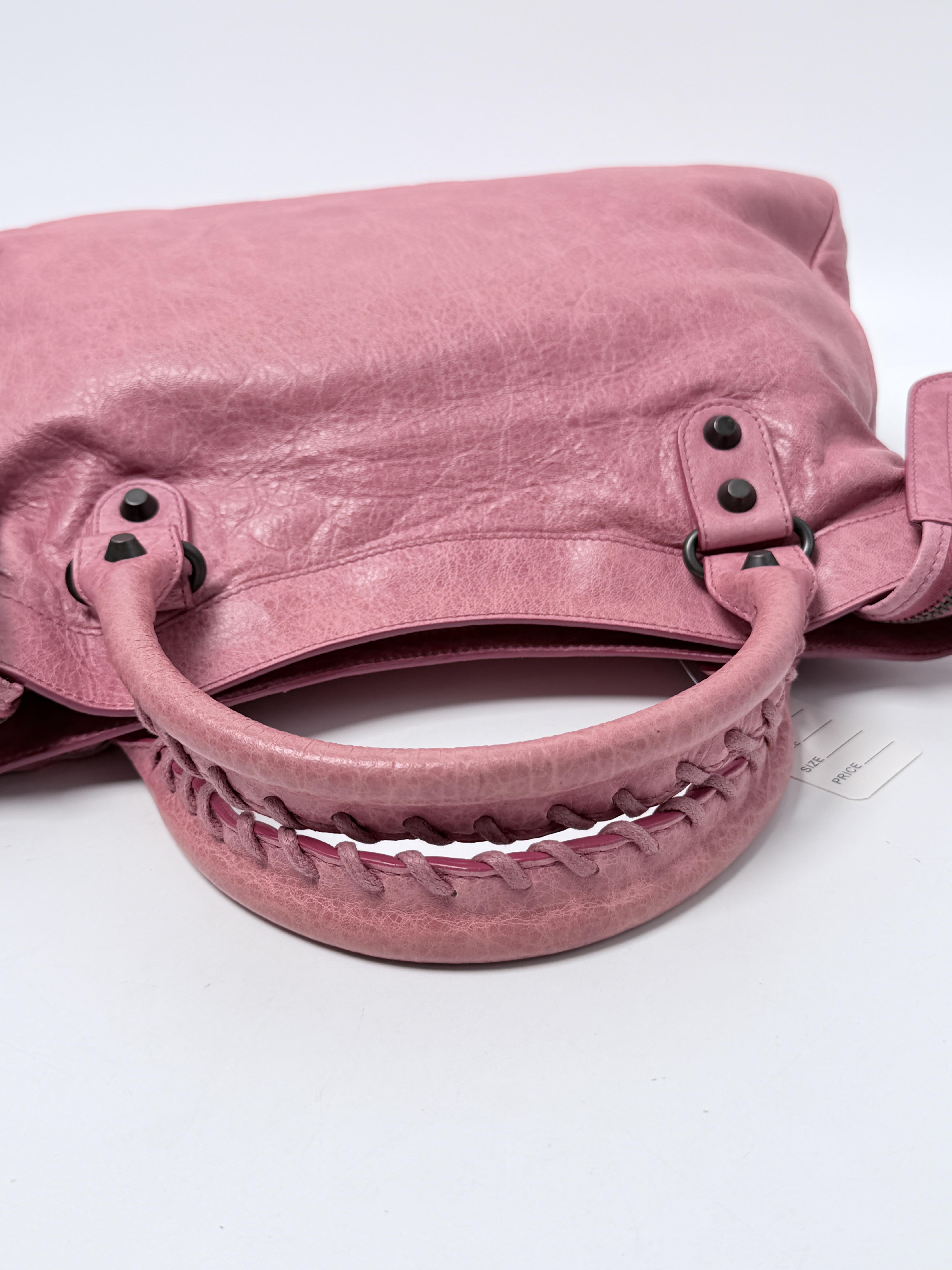 Classic First Crossbody Pink Handbag Moto Shoulder Bag JP001BL