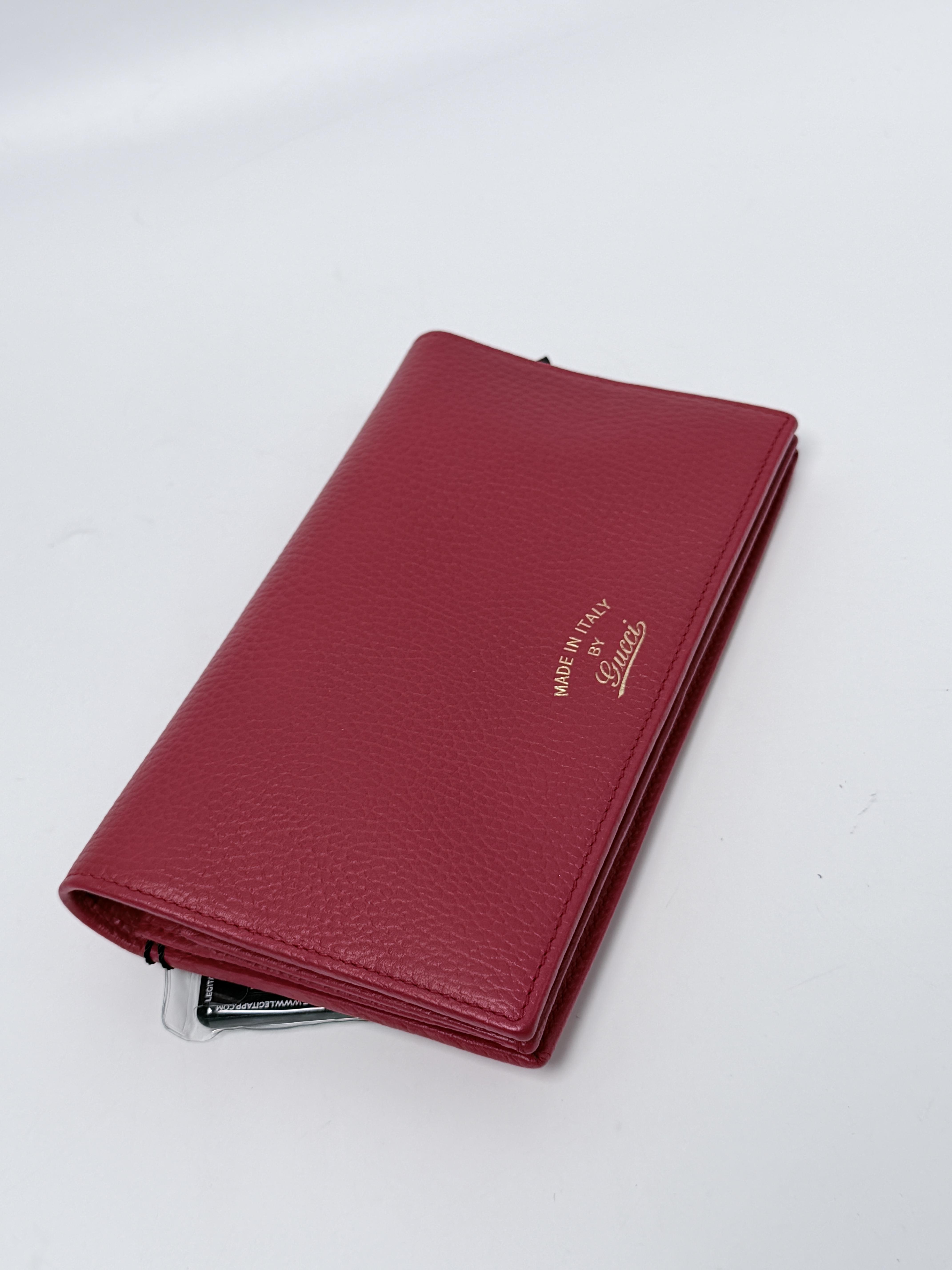 Dollar Calfskin Swing Strap Wallet Red Crossbody Bag Fanny Pack JD1338GG