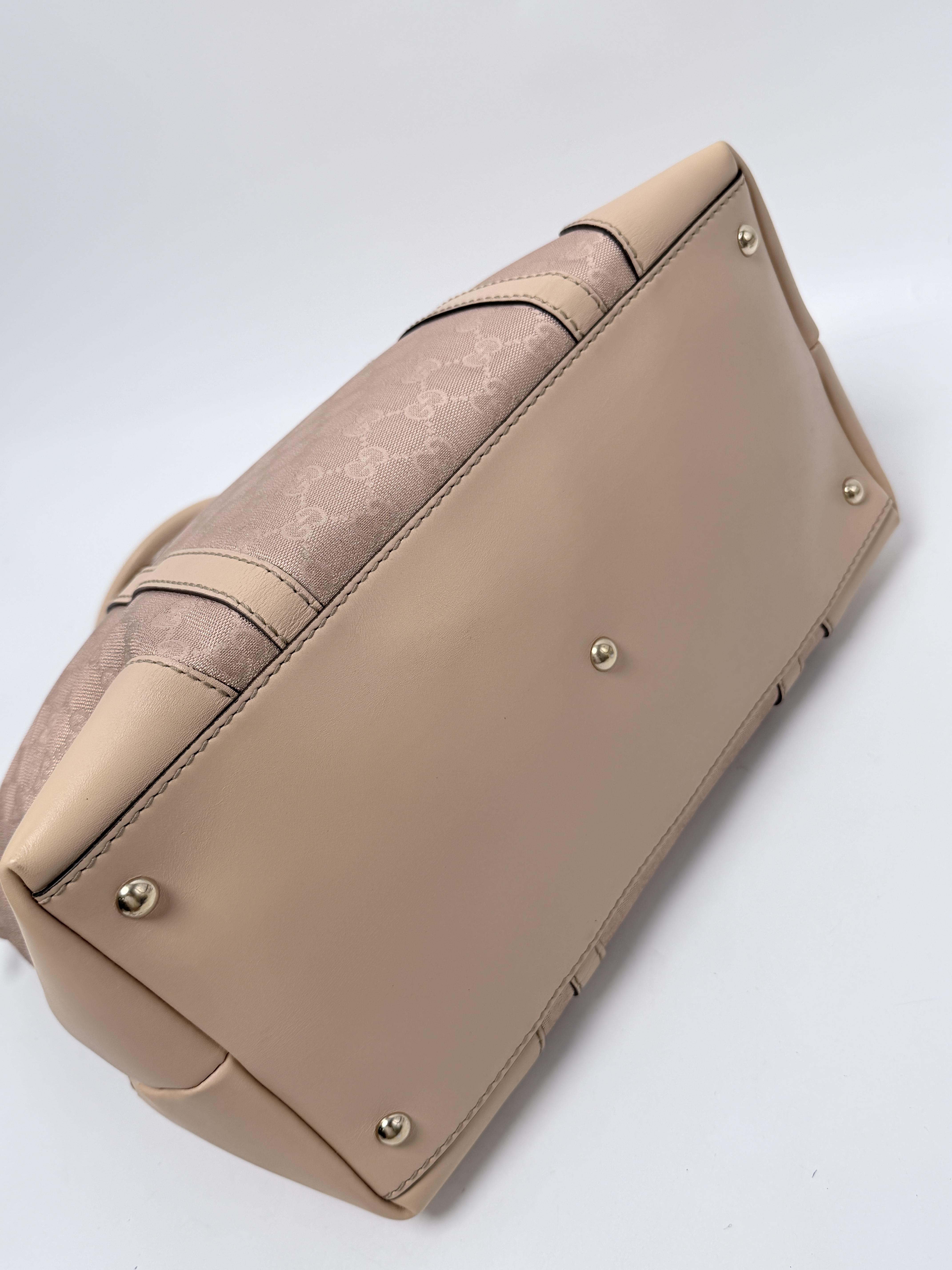 Lovely Heart GG Metallic Tote Bag Pink Gold JD1560GG