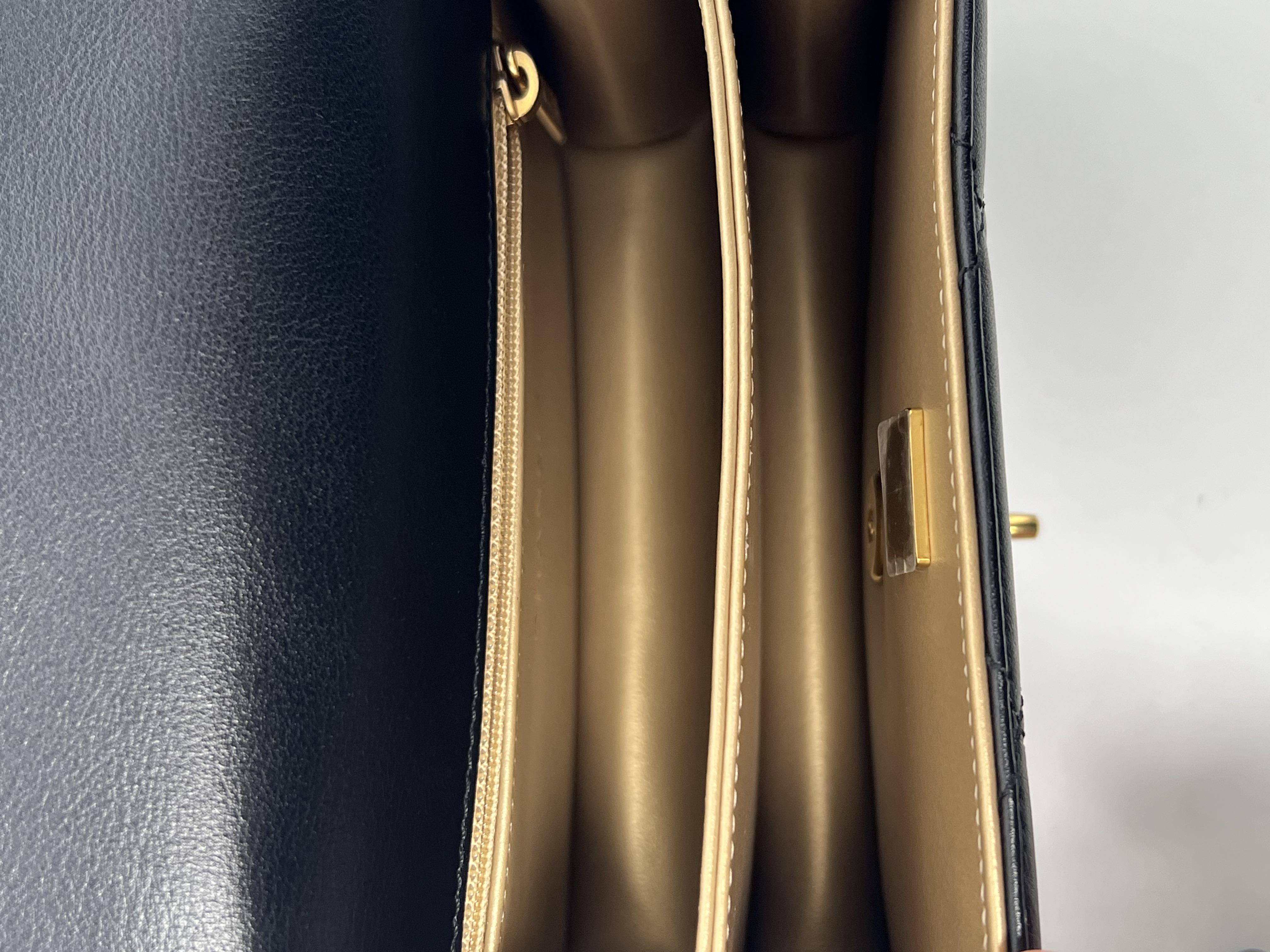 Quilted Leather Mini Flap Bag with Crystal CC Turn Lock ZS071CC