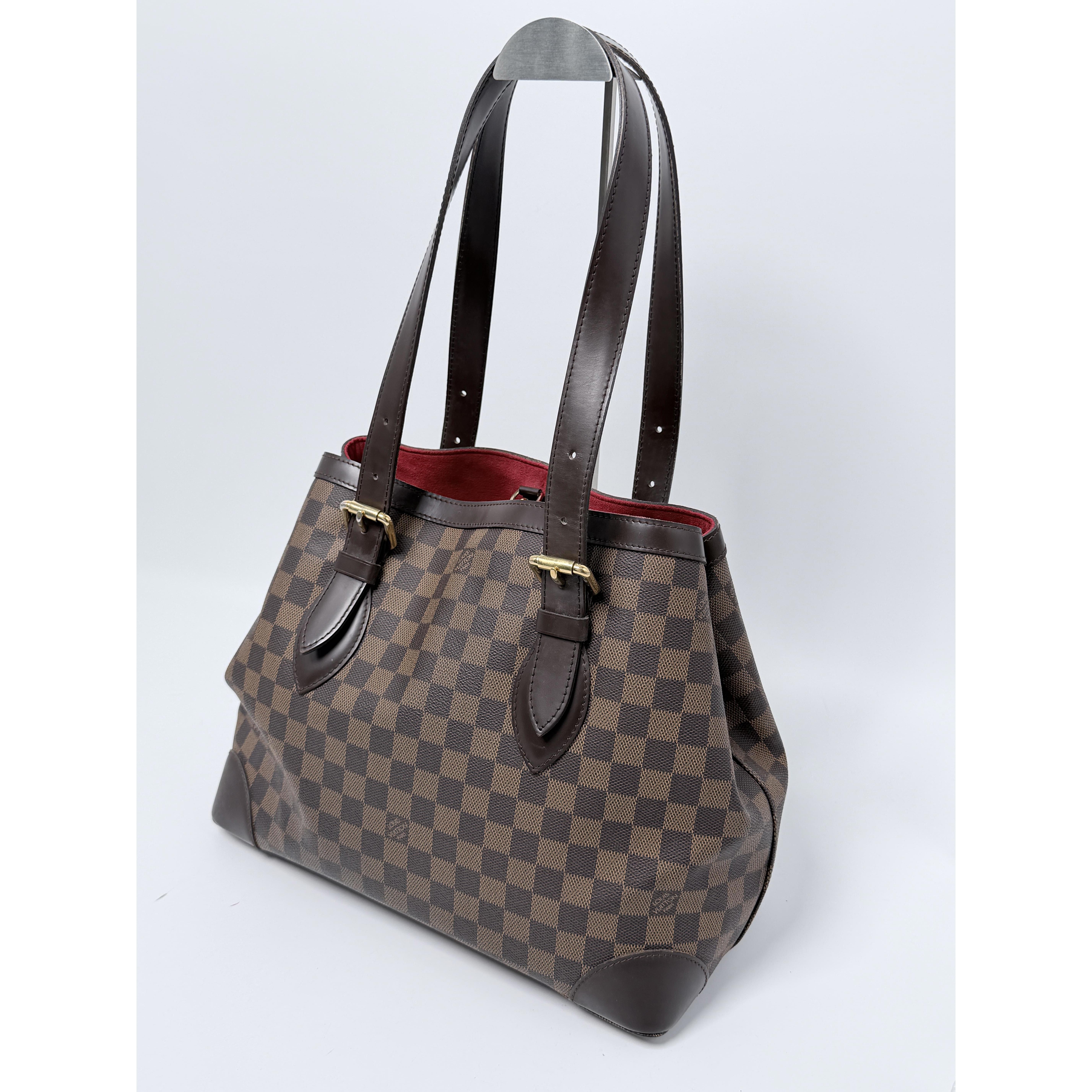 Damier Ebene Hampstead MM Shoulder Bag Handle Handbag YMLV145
